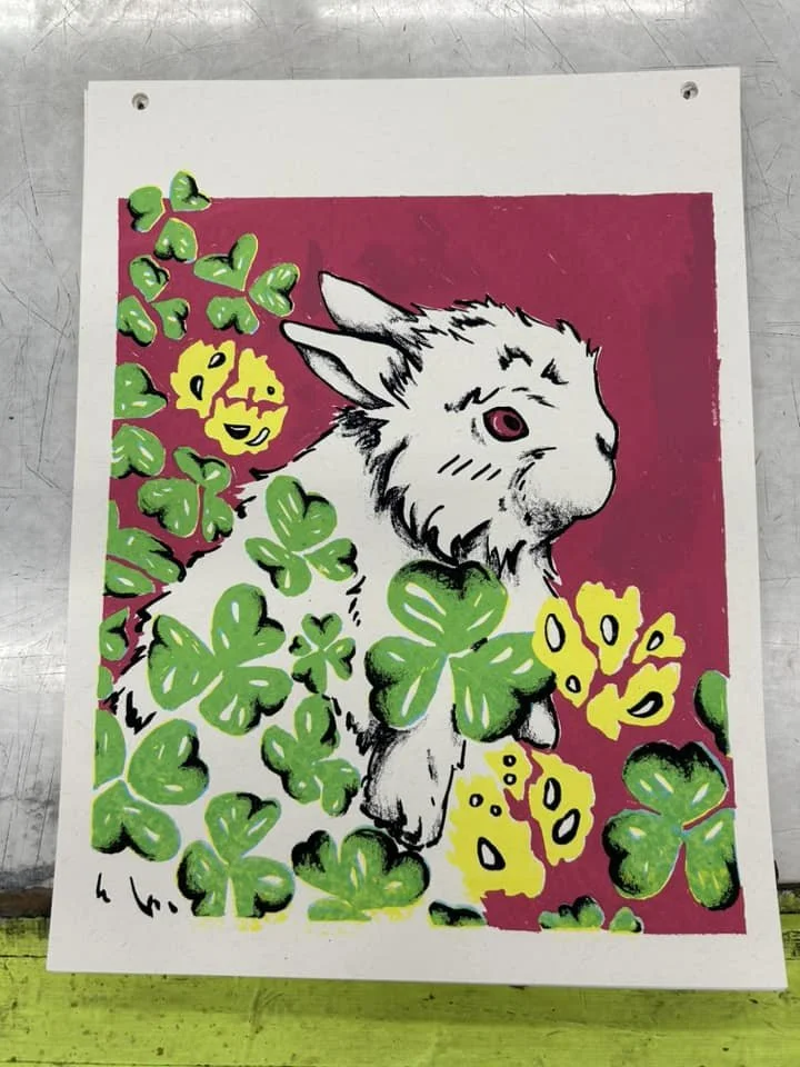 Lucky, 2024. screenprint