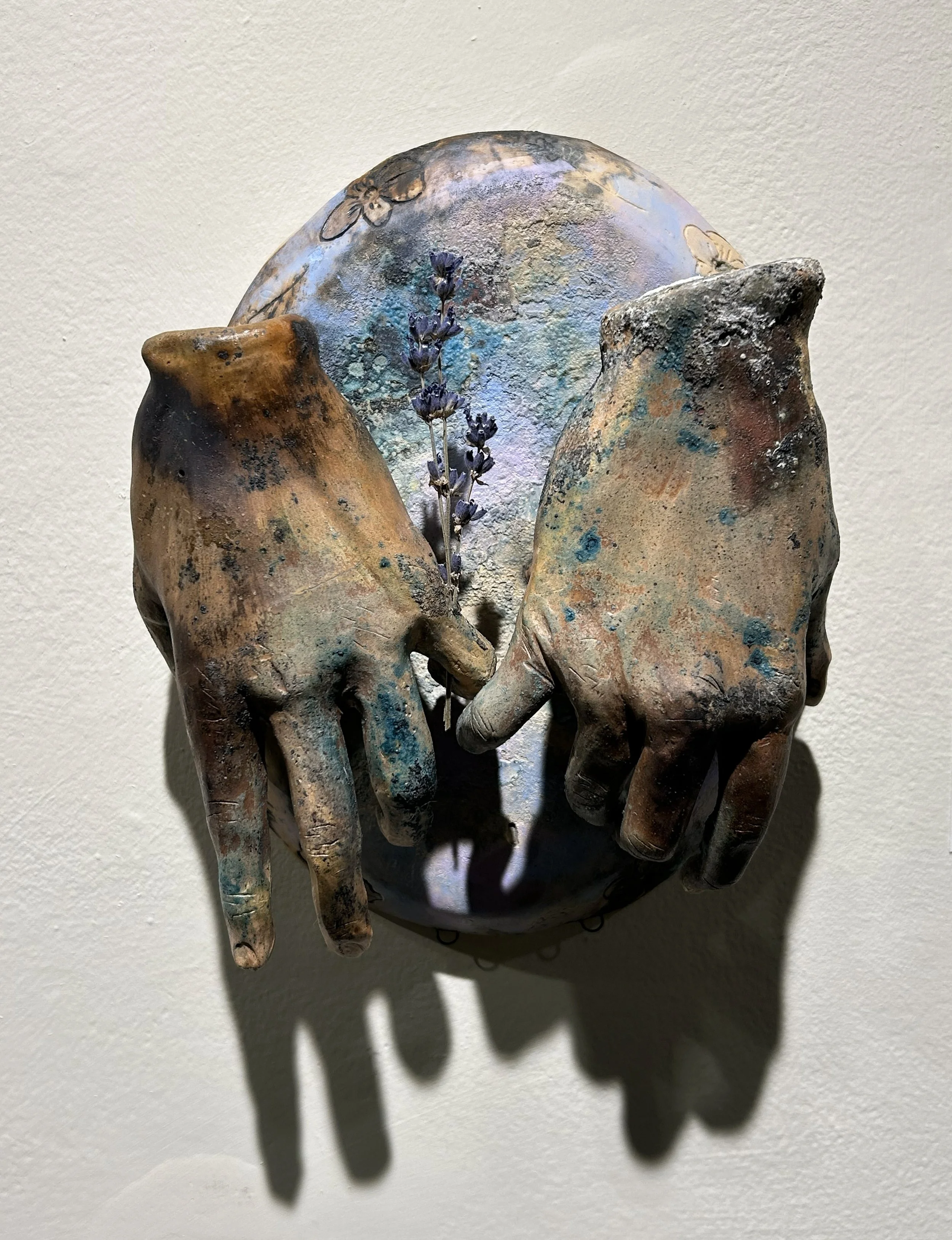 Forever Yours, 2025. Ceramic and dried lavender. 10''x8''x5''