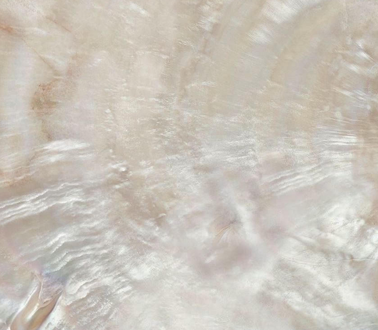 Close-up of a textured, shiny, iridescent surface with soft, pastel colors.