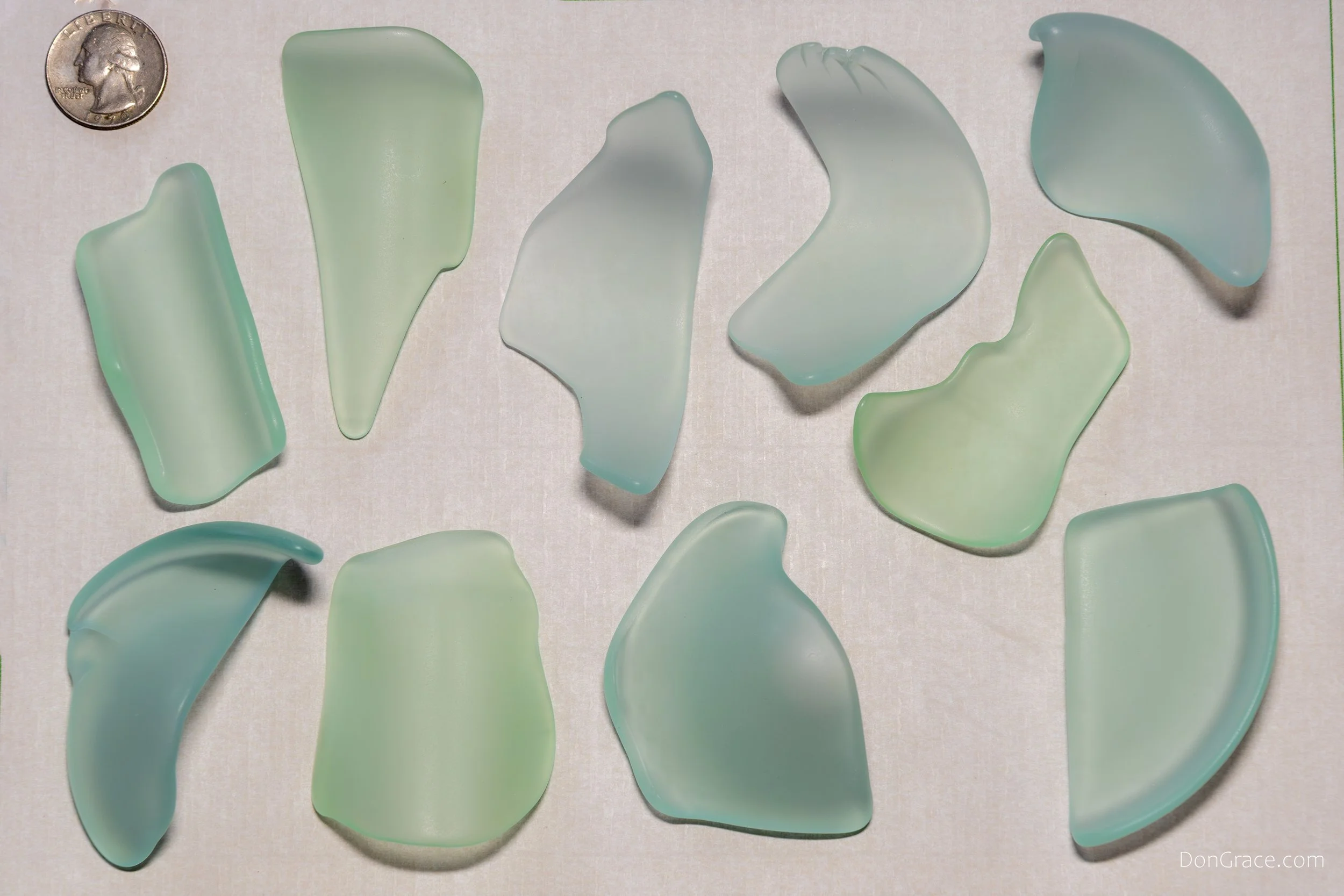 Green Light Large Sea Glass