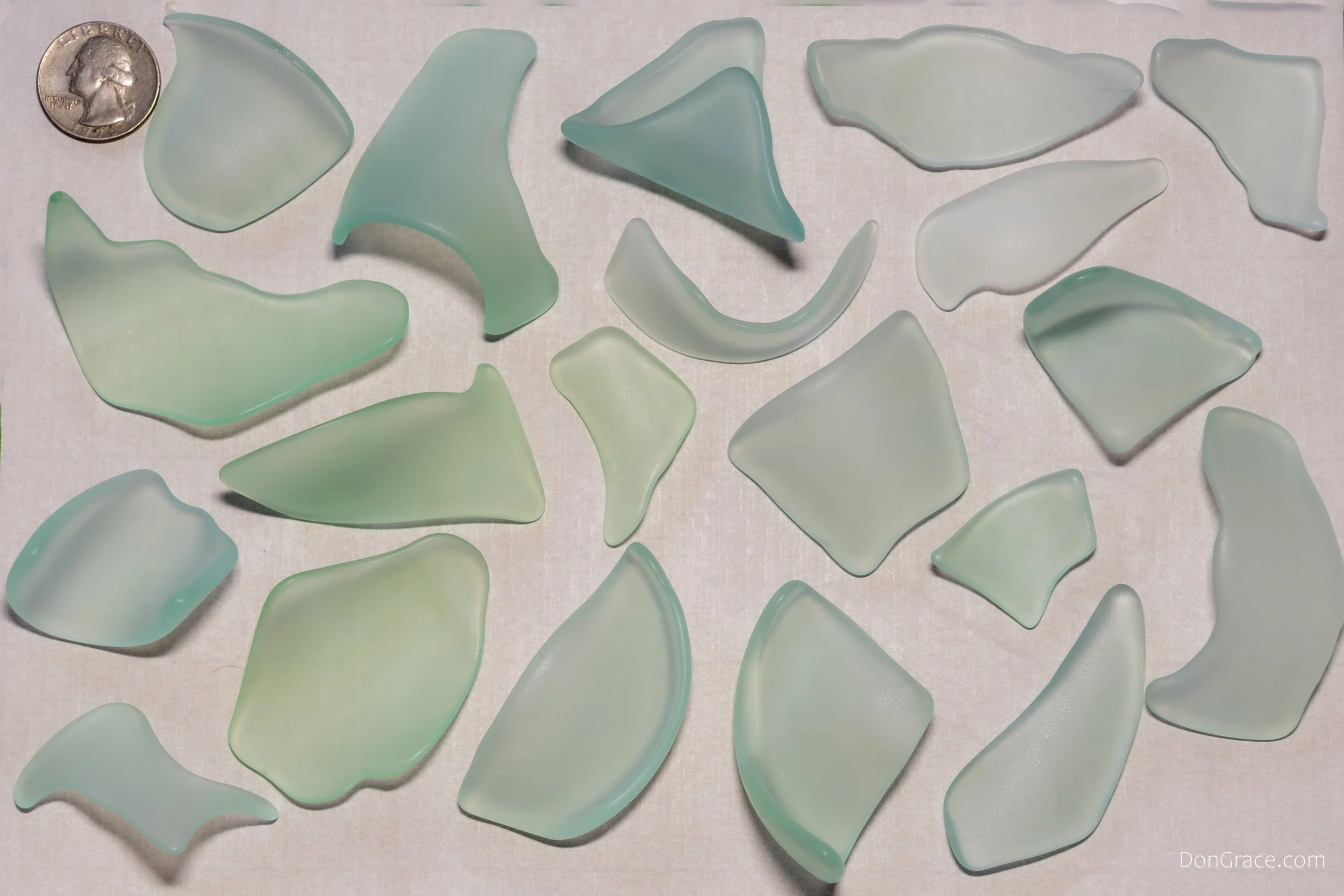 Green Light Medium Sea Glass