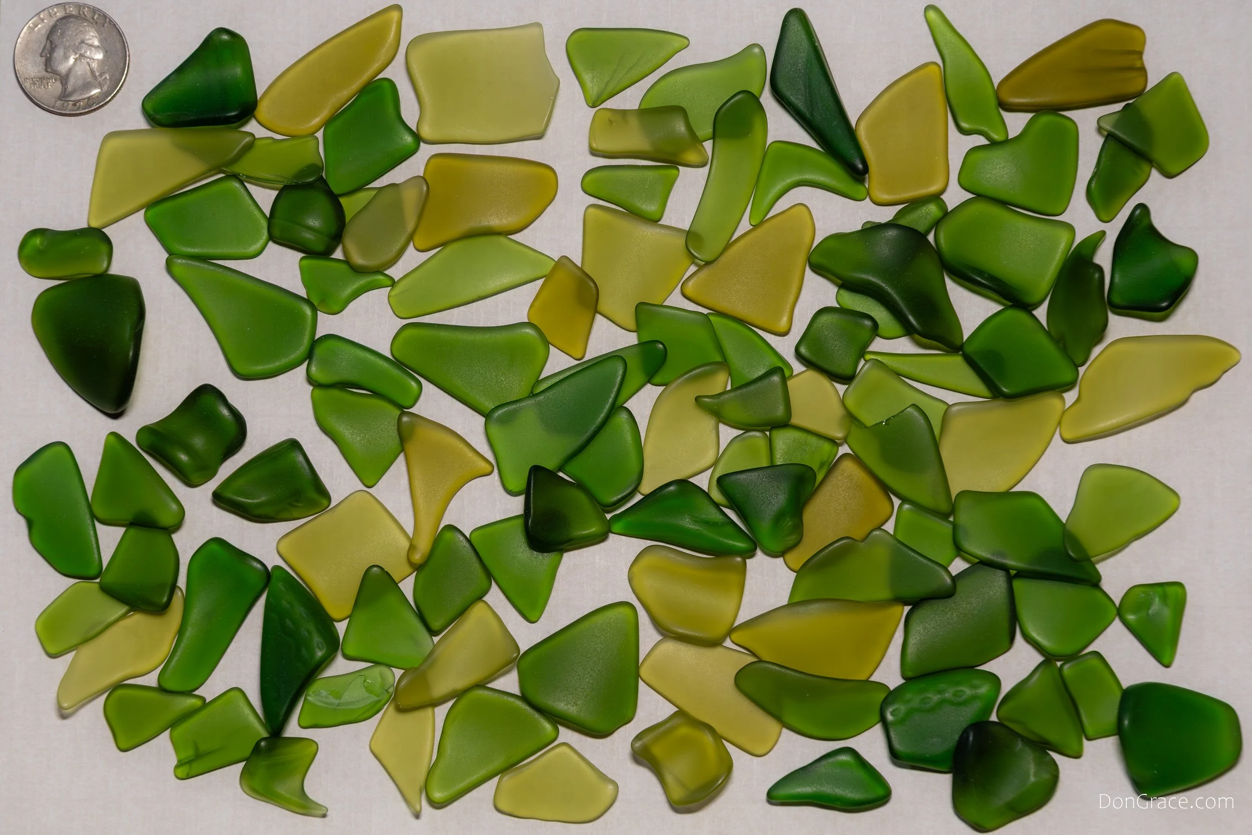 Green Blend Small Sea Glass