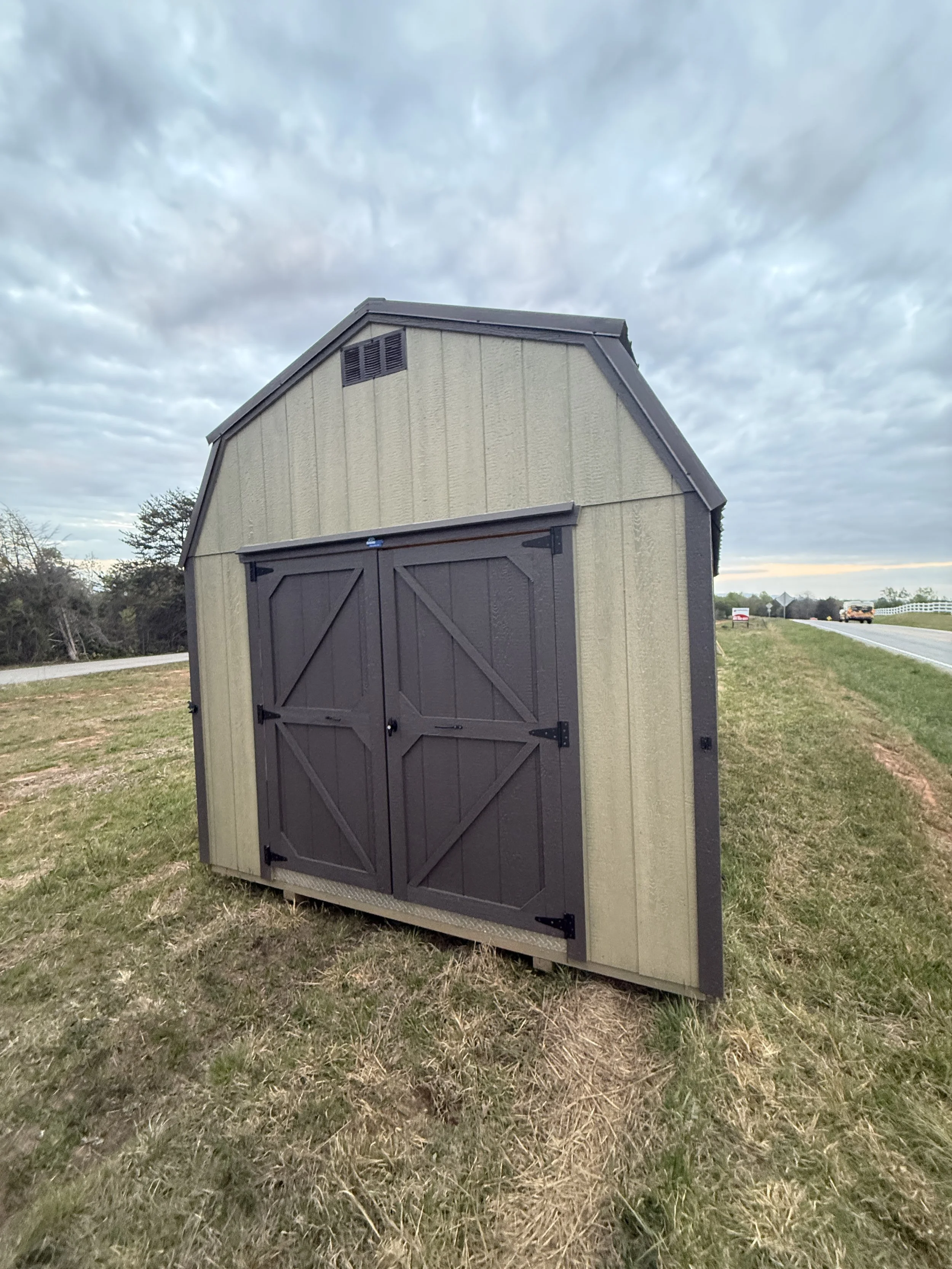10×16 Double Lofted Barn – Efficient Storage with Added Vertical Space