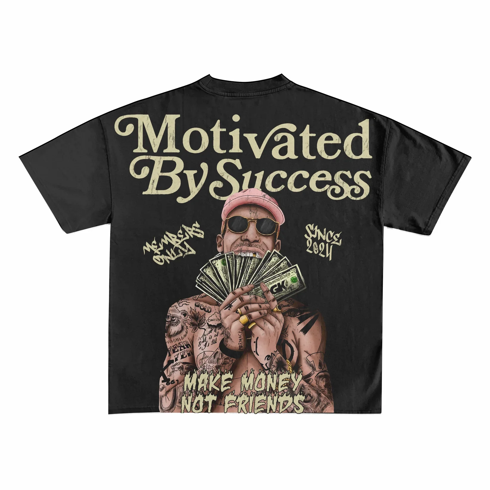 Members Only Graphic TEE BACK Motivated By Success.webp