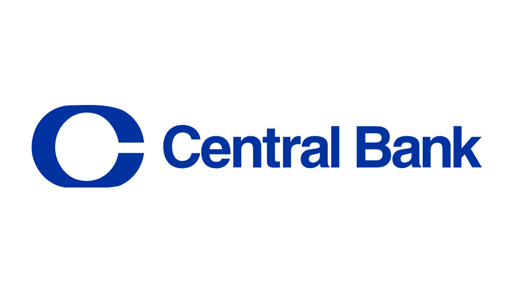 Central Bank logo with a large blue letter C followed by the words 'Central Bank' in blue text.
