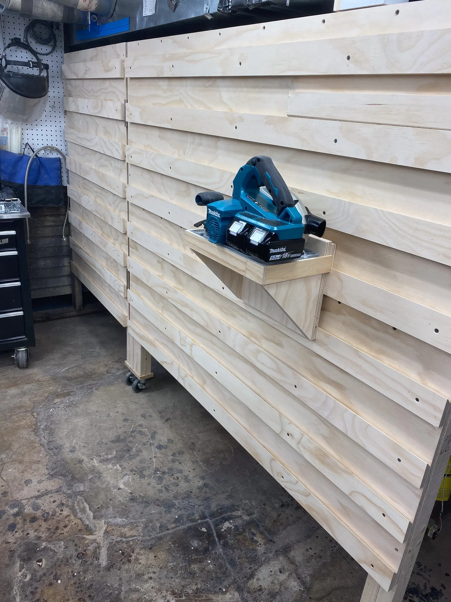 A Unique French Cleat Wall