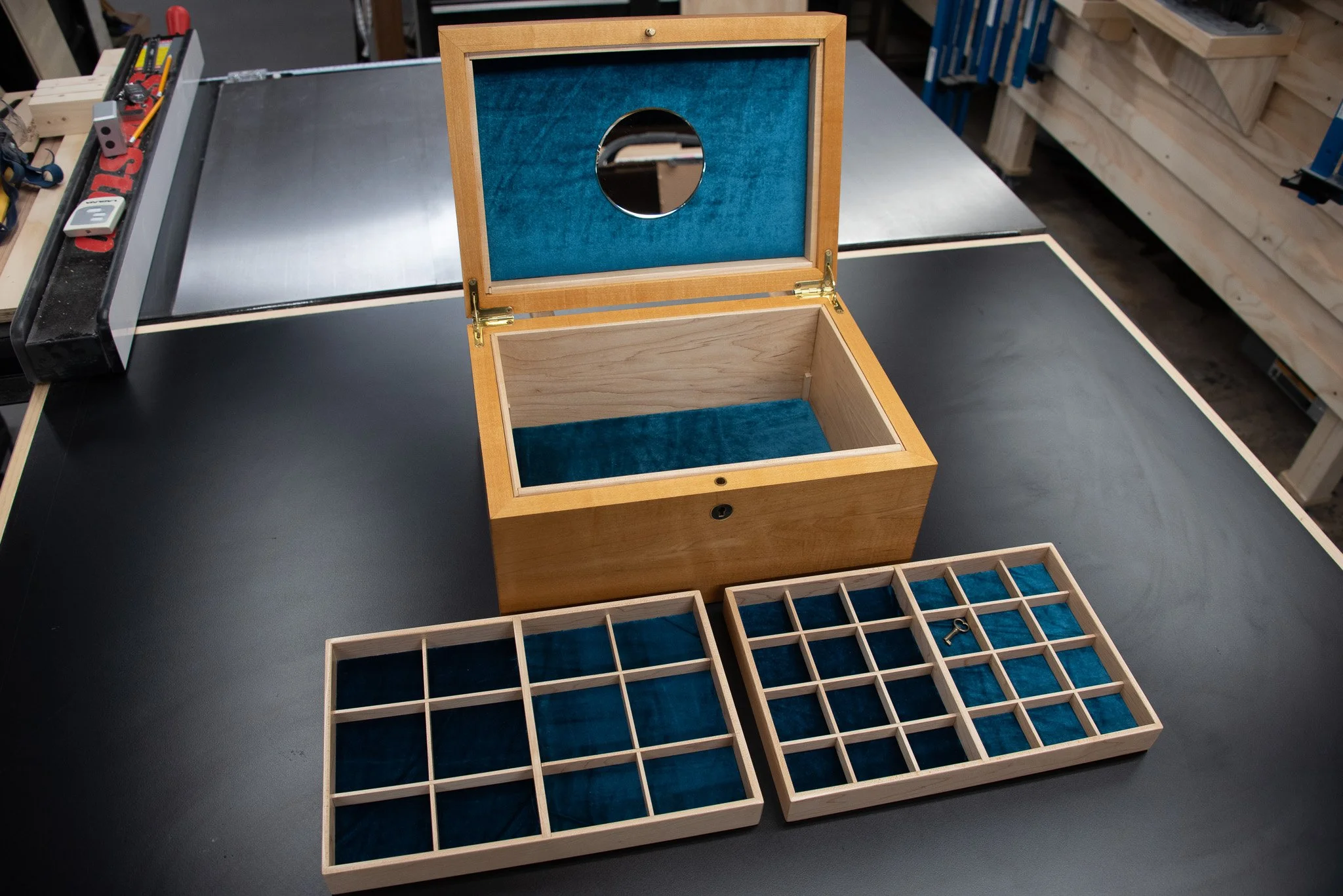 Humidor to Jewelry box conversion