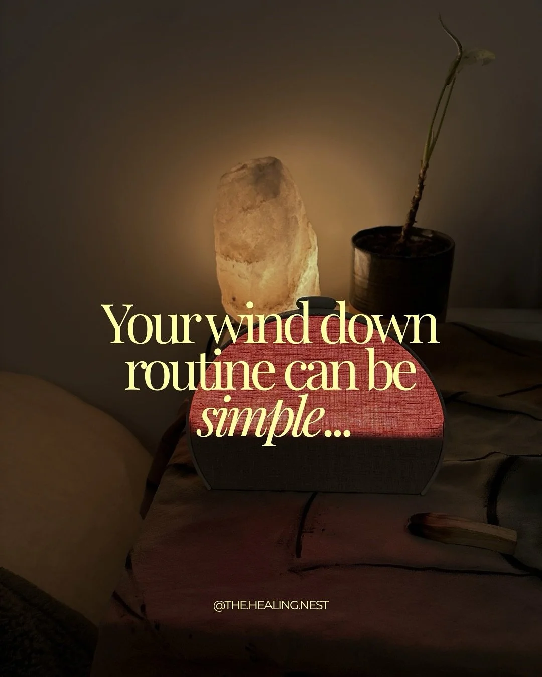 W I N D  D O W N

As cyclical beings, our bodies naturally begin to wind down with the setting sun.. 
This is exactly how we should be shifting the energetics and lighting of our homes &mdash; quieter minds and environment, lower and moody lighting 
