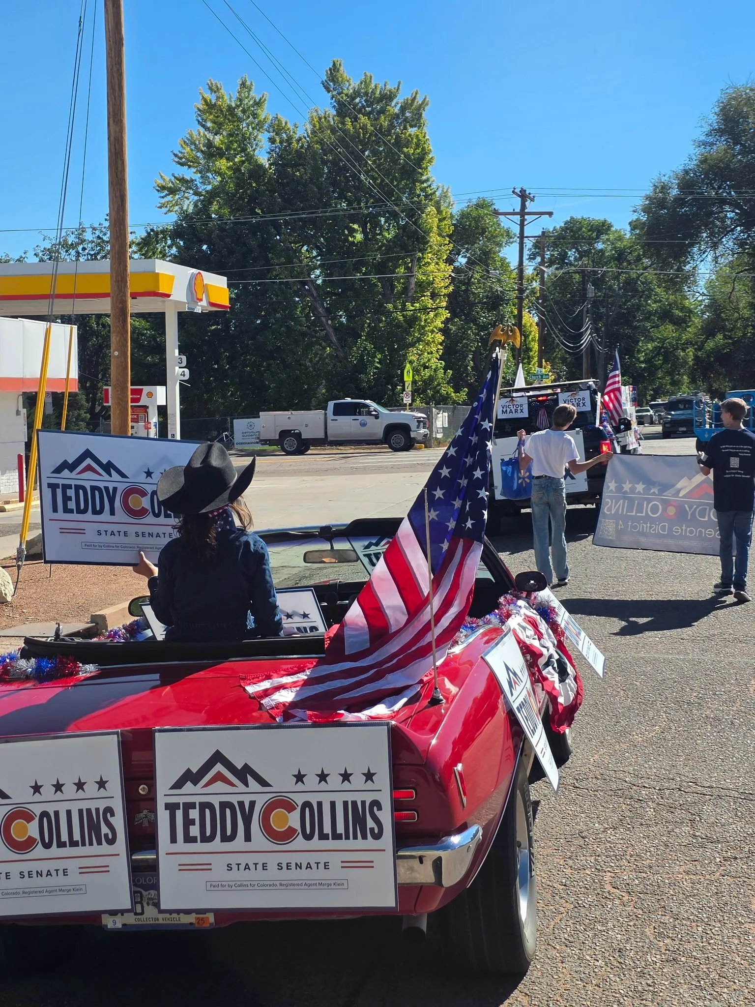 Teddy Collins for Colorado Senate District 4 campaign signs