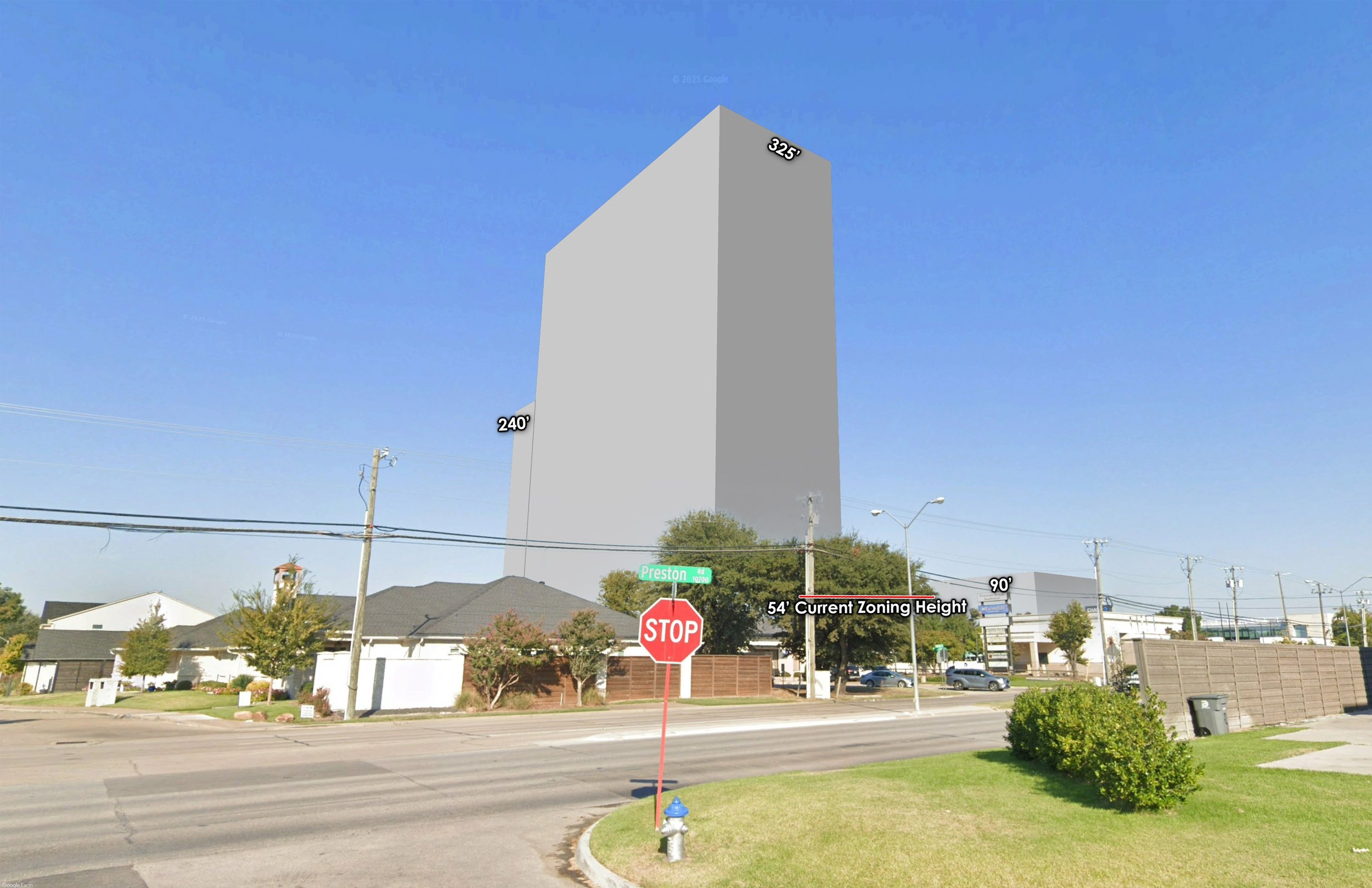 Orchid Ln & Preston Rd View