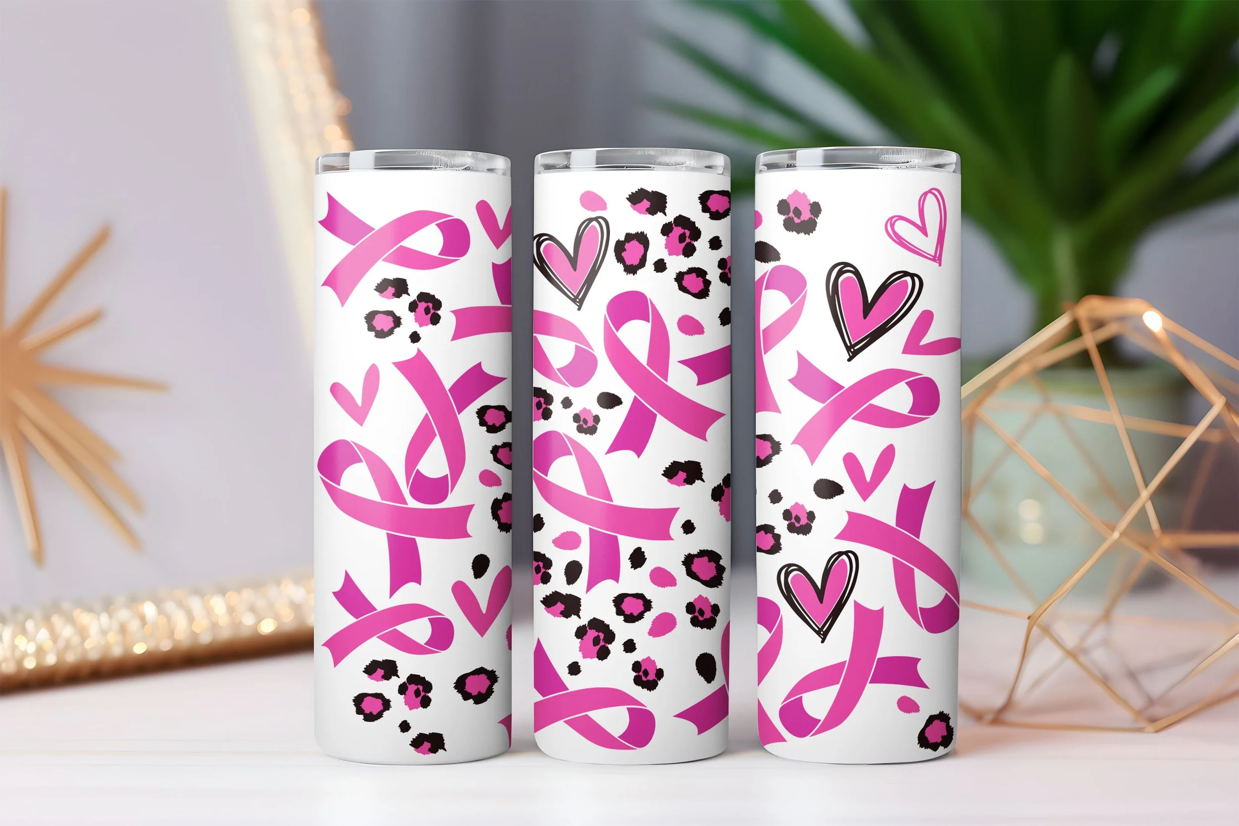 Pink Ribbon 20 oz Tumbler