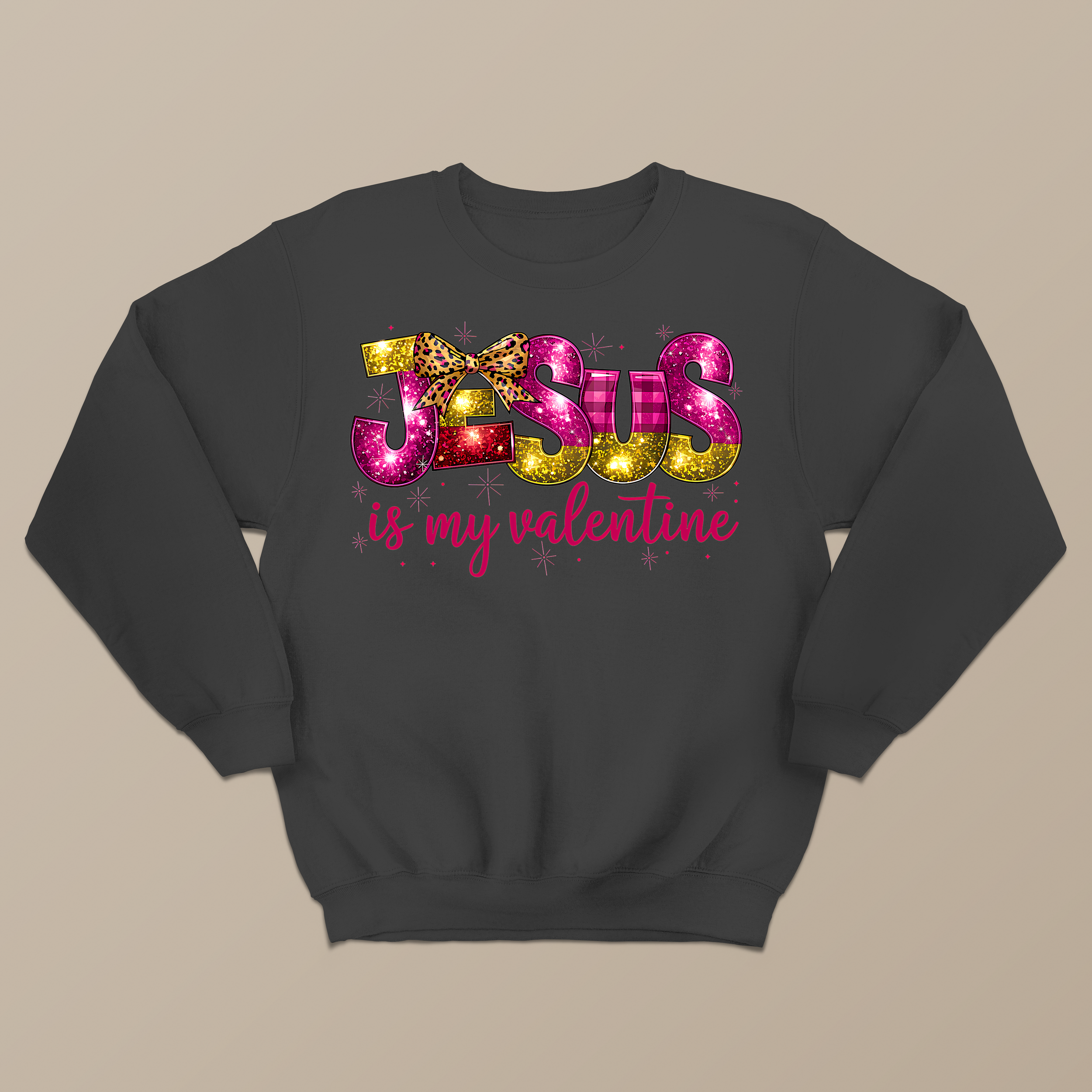 JESUS IS MY V SWEATSHIRT BLACK.png