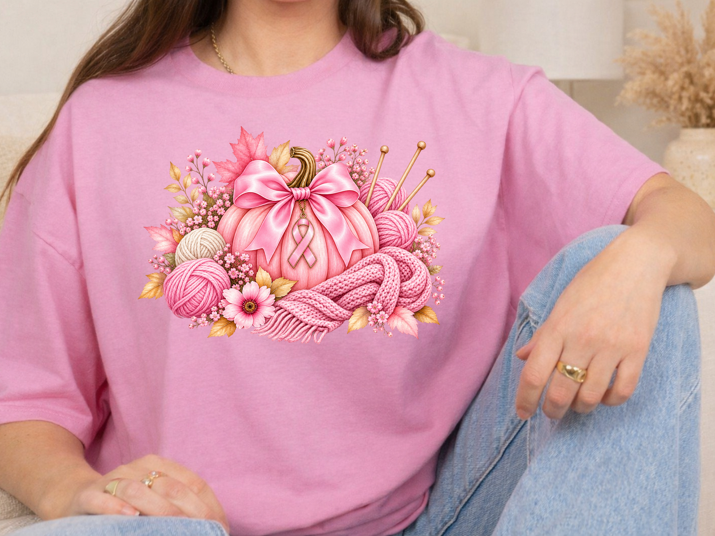 Pink Passion Knitting Support T-Shirt