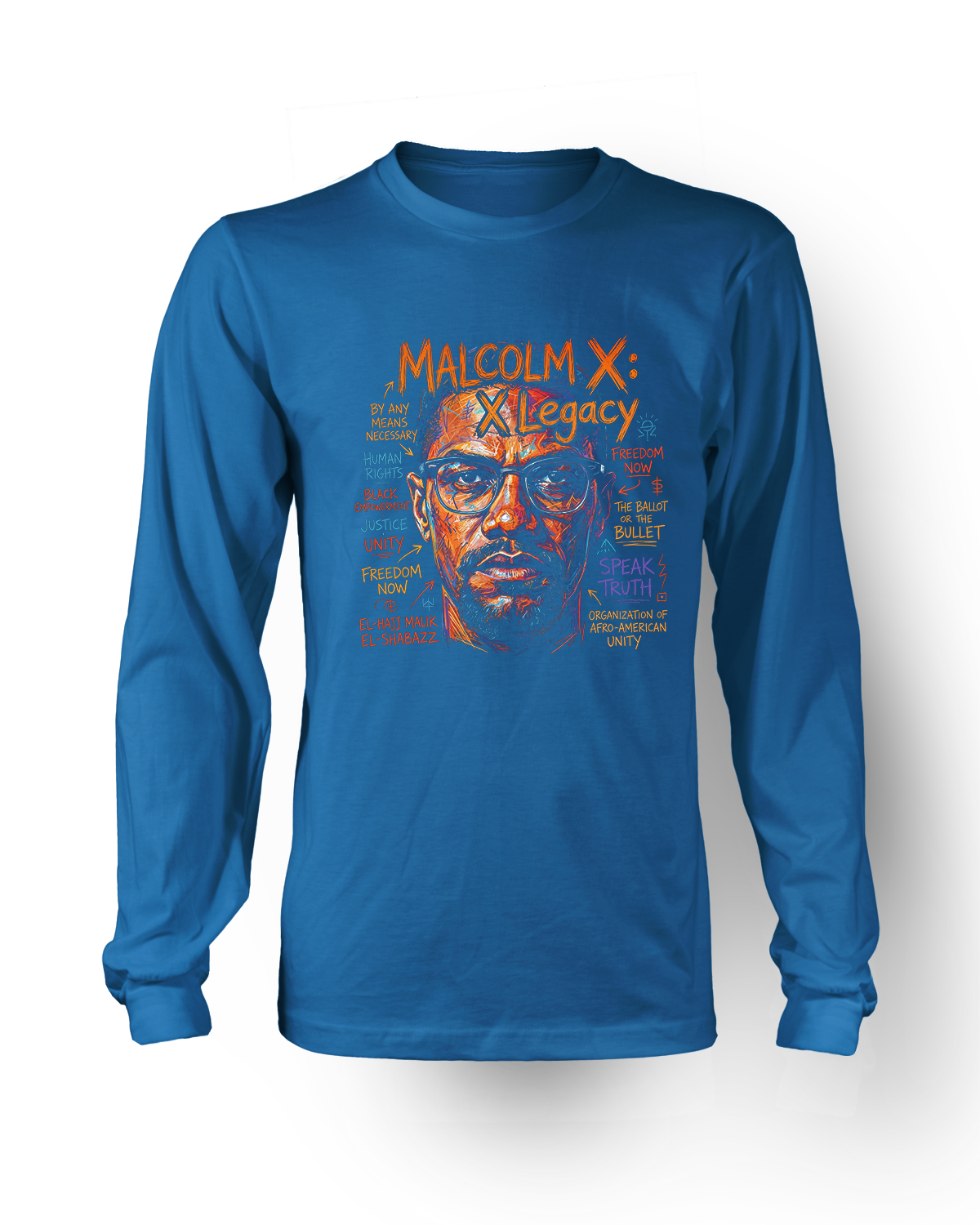 MALCOLM X T long sleeve royal.png