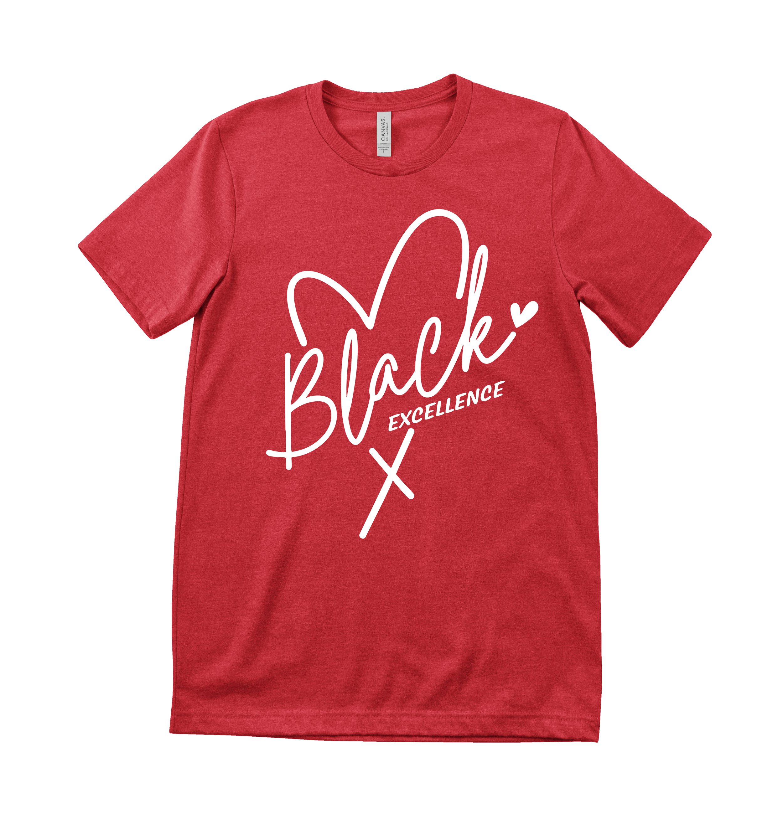 BLACK EXCELLENCE RED  WHITE TEXT SHIRT.png