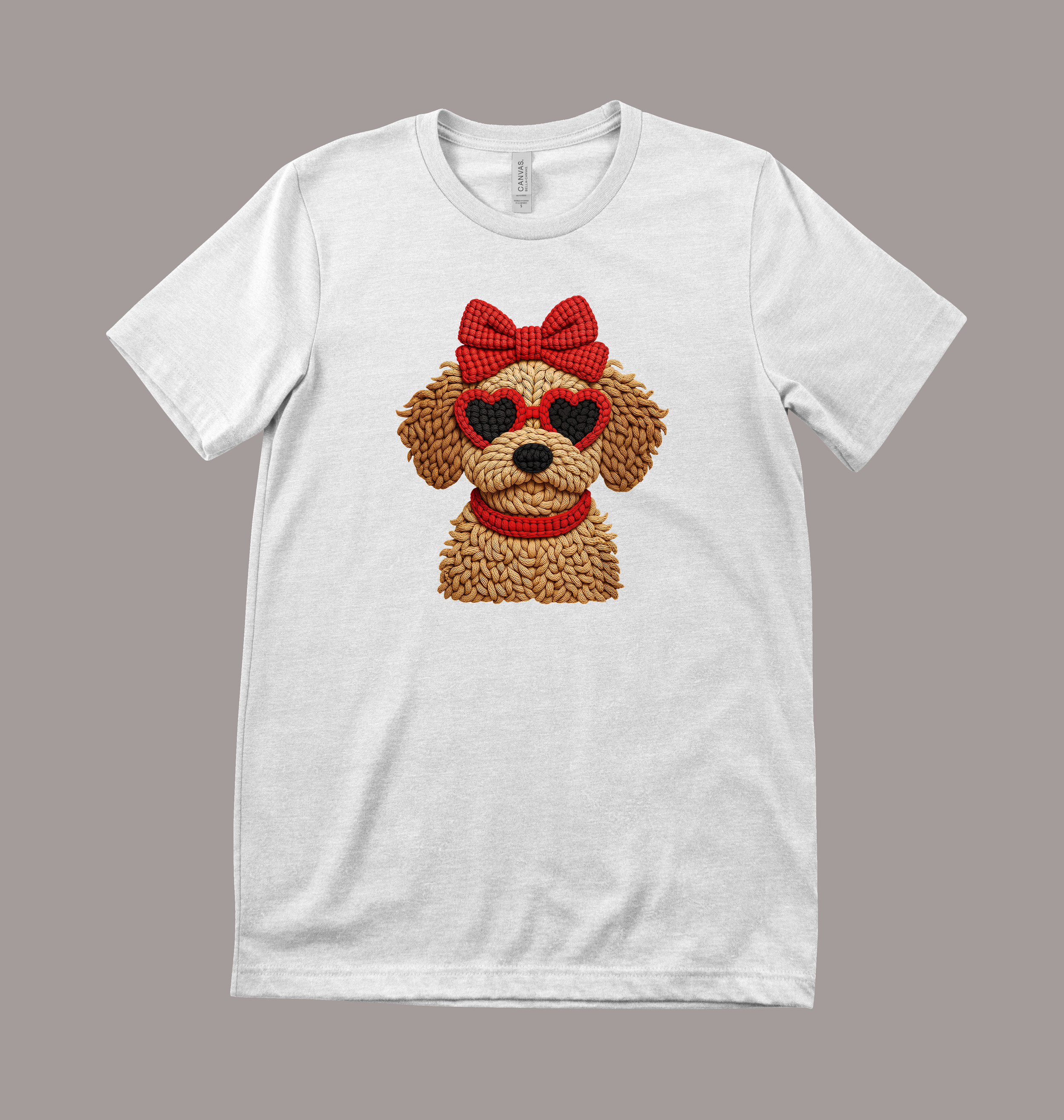 YARN CROCHET DOG T SHIRT WHITE.png