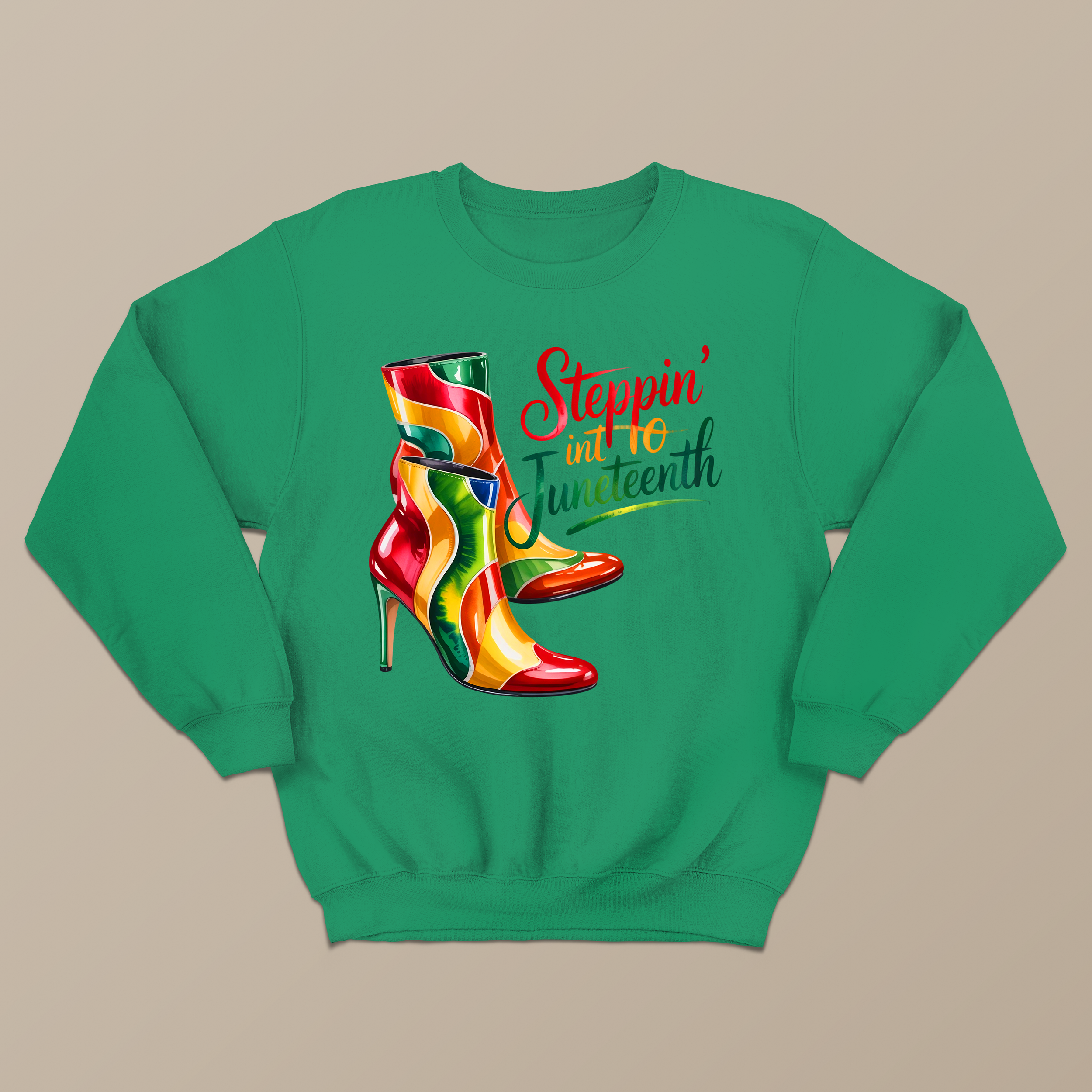 STEPPIN INTO CREW NECK KELLY GREEN.png