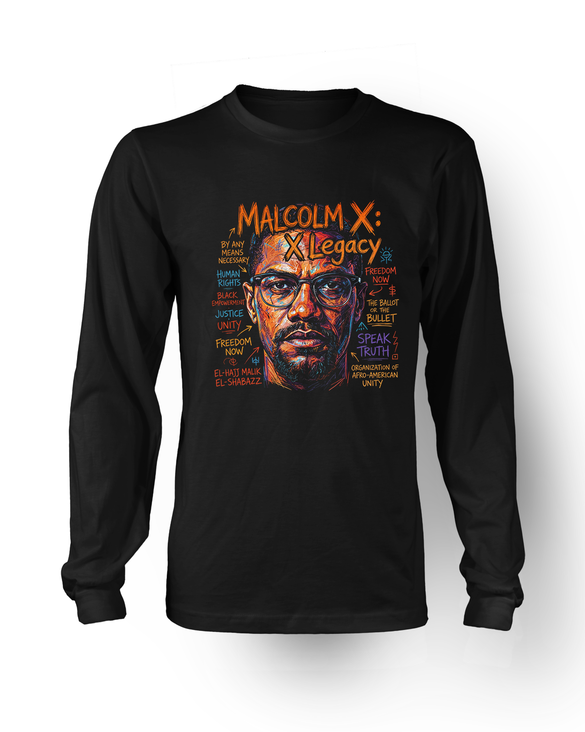 MALCOLM X T long sleeve black.png