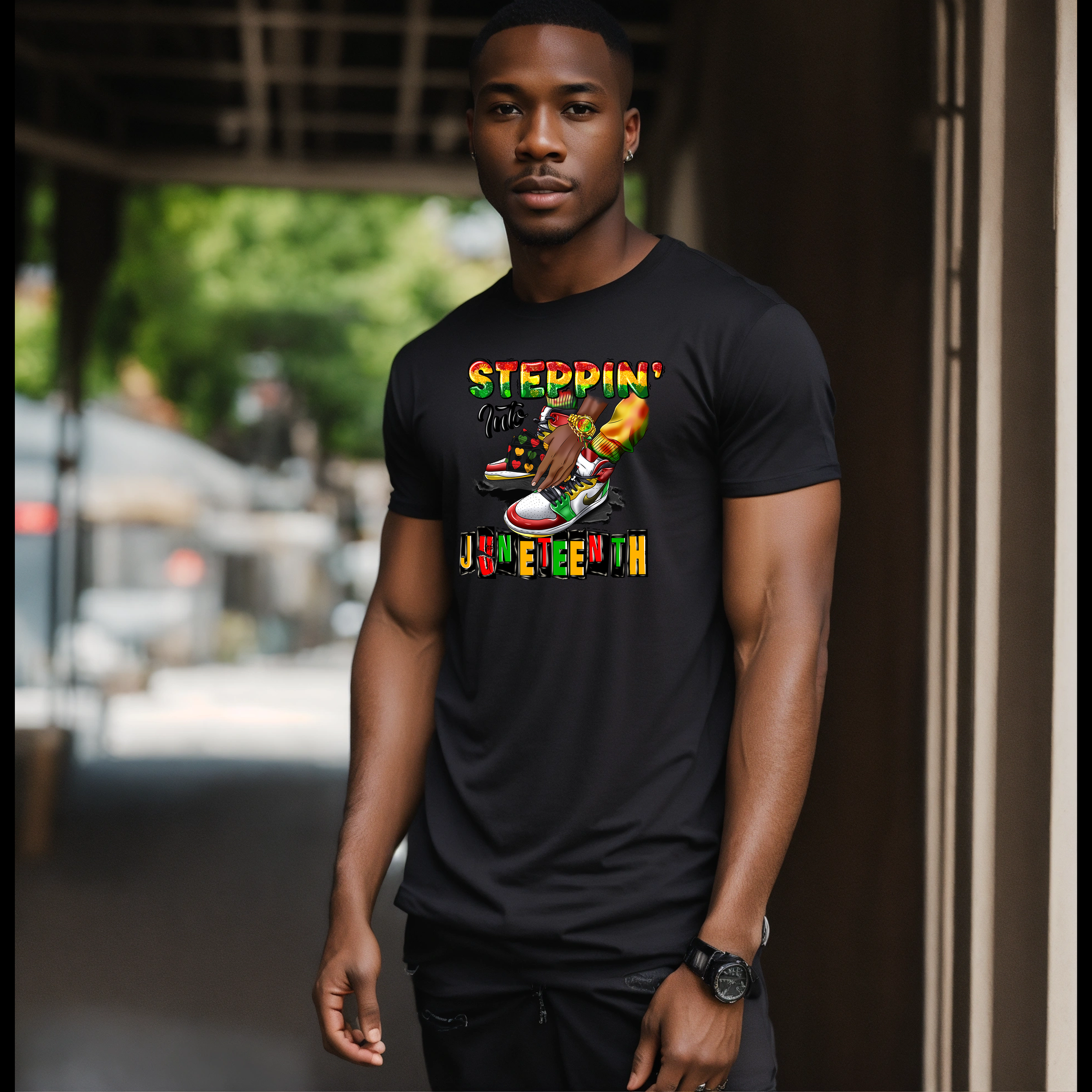 Steppin' into Juneteenth T-Shirt