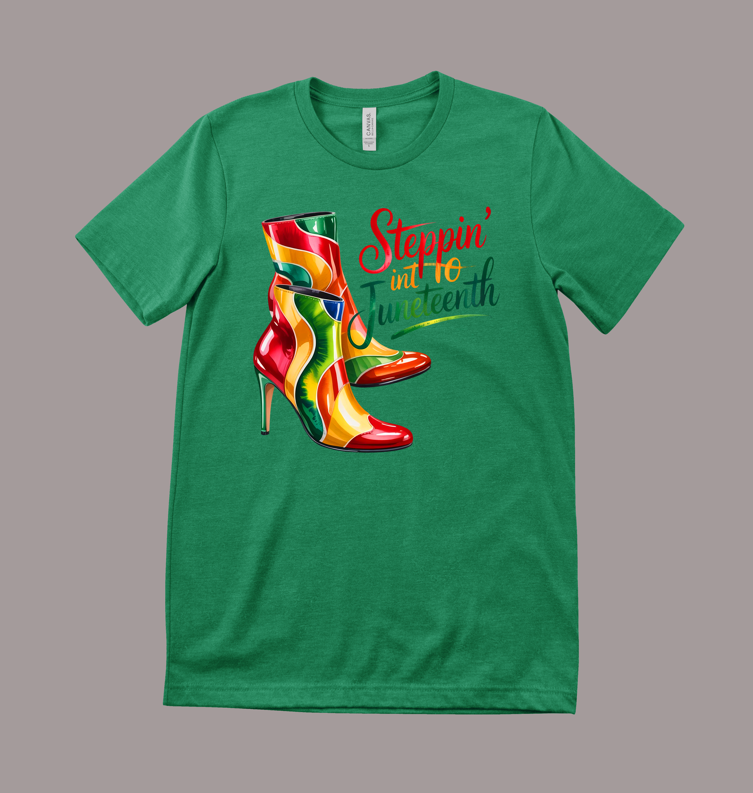 STEPPIN INTO TEE KELLY GREEN.png