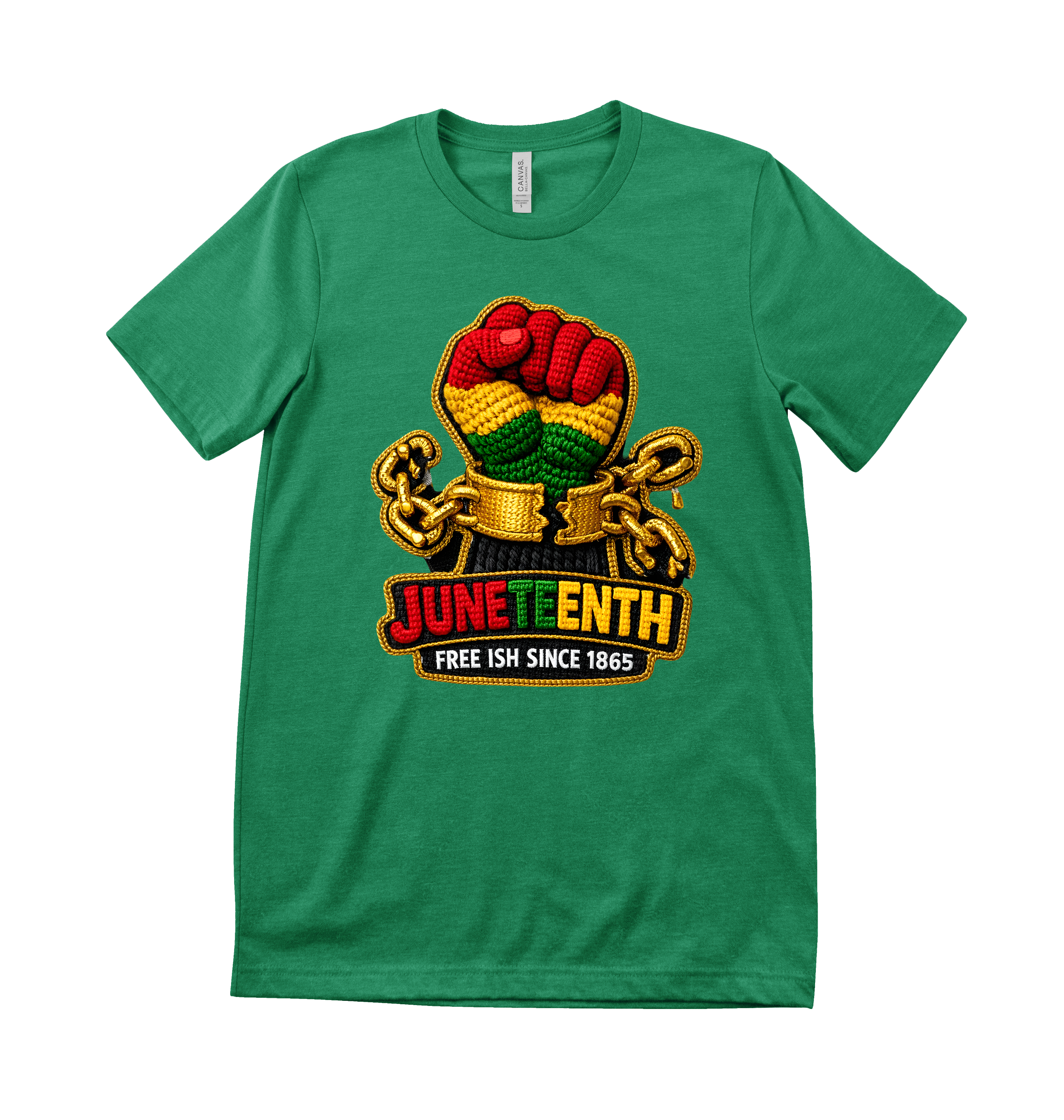 JUNETEENTH FREE ISH GREEN TEE.png