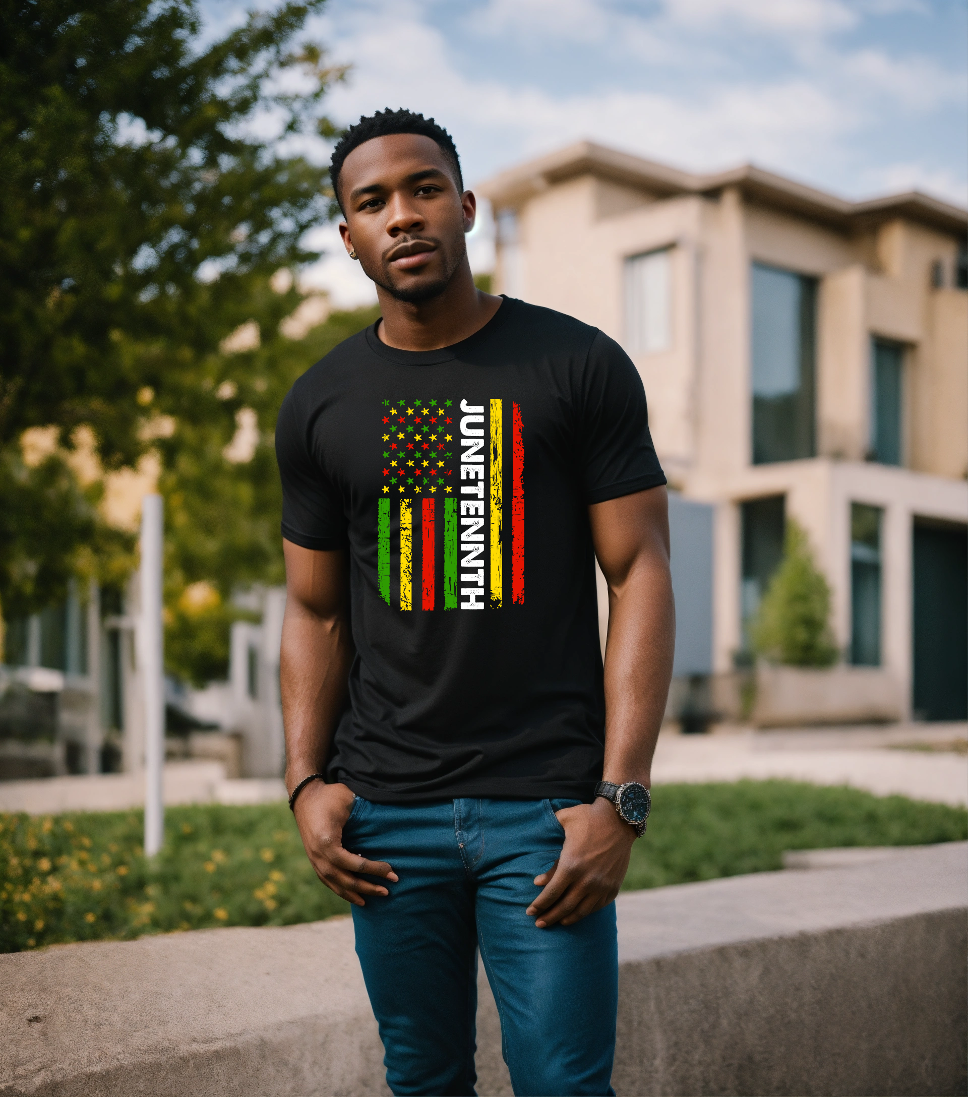 JUNETEETH FLAGBLACK TEE.png