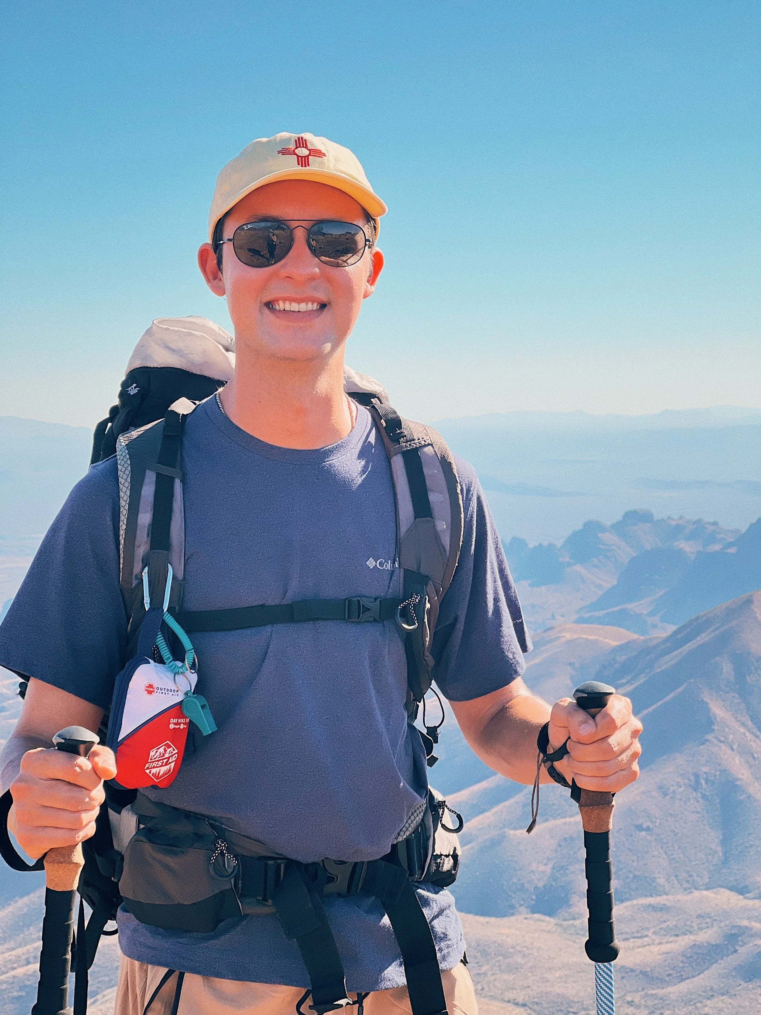 Kevin Severin backpacking at Big Bend National Park