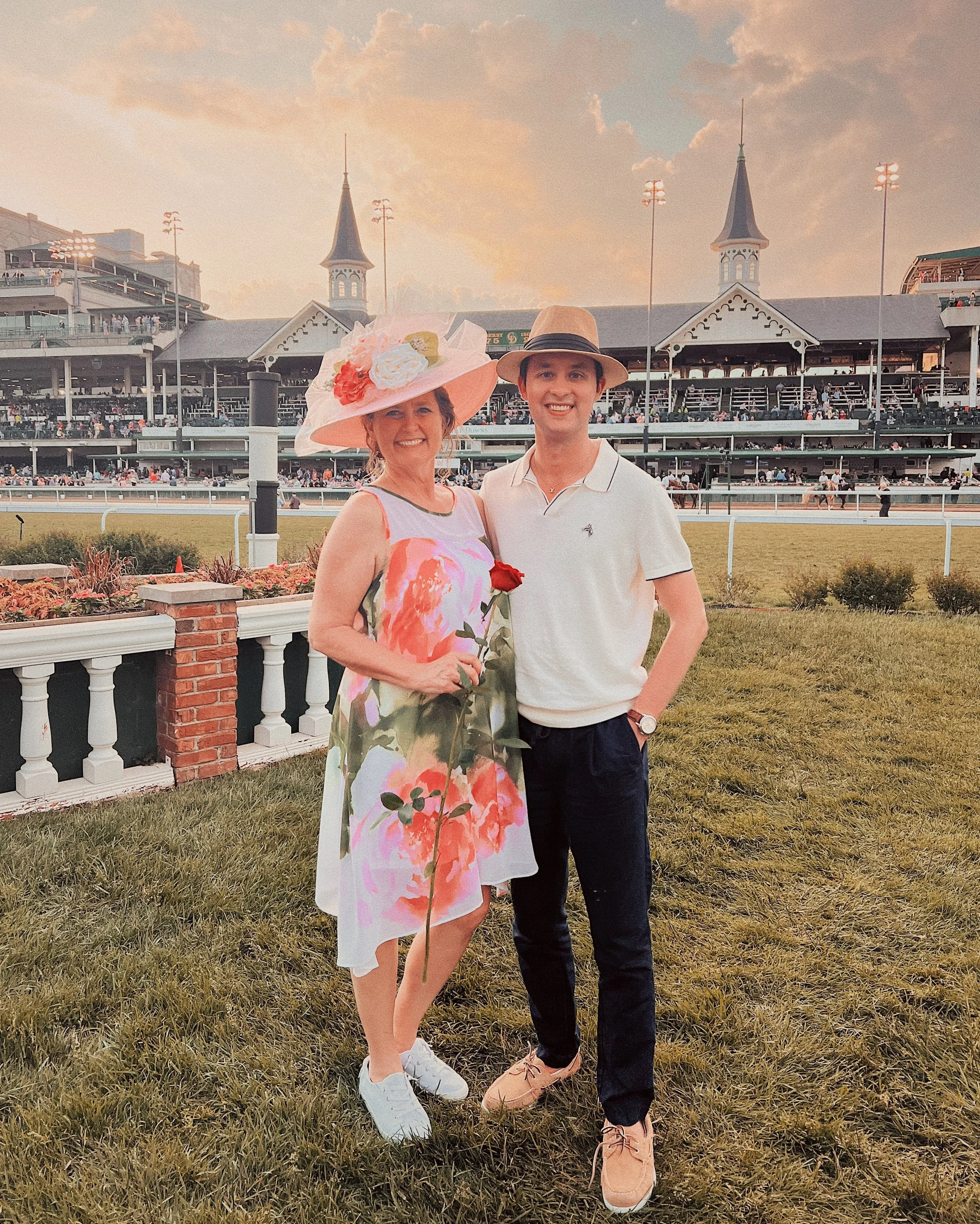 Kevin Severin with his Mom at the 150th Running of the Kentucky Derby.
