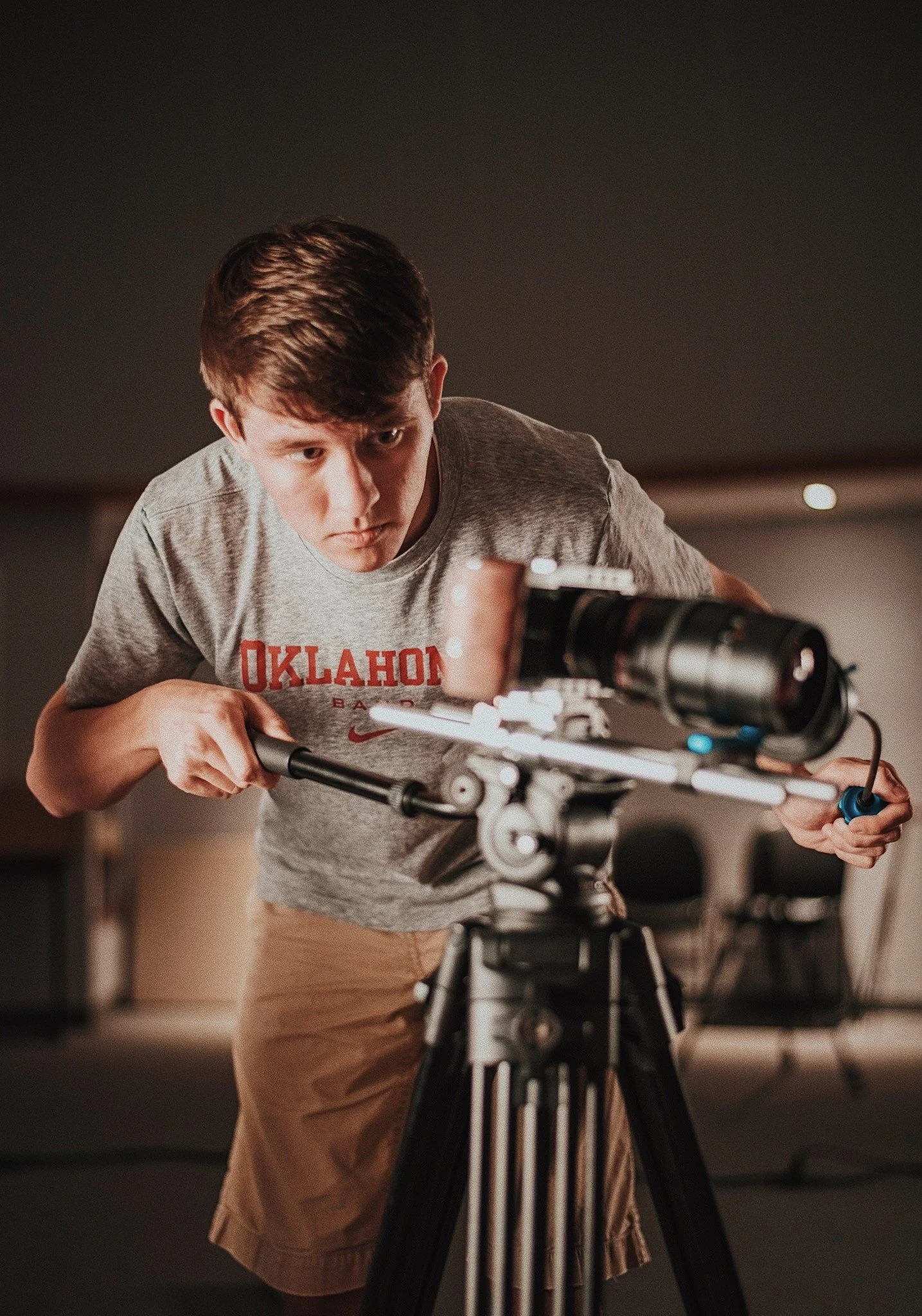 Author Kevin Severin on the set of Ad Astra.