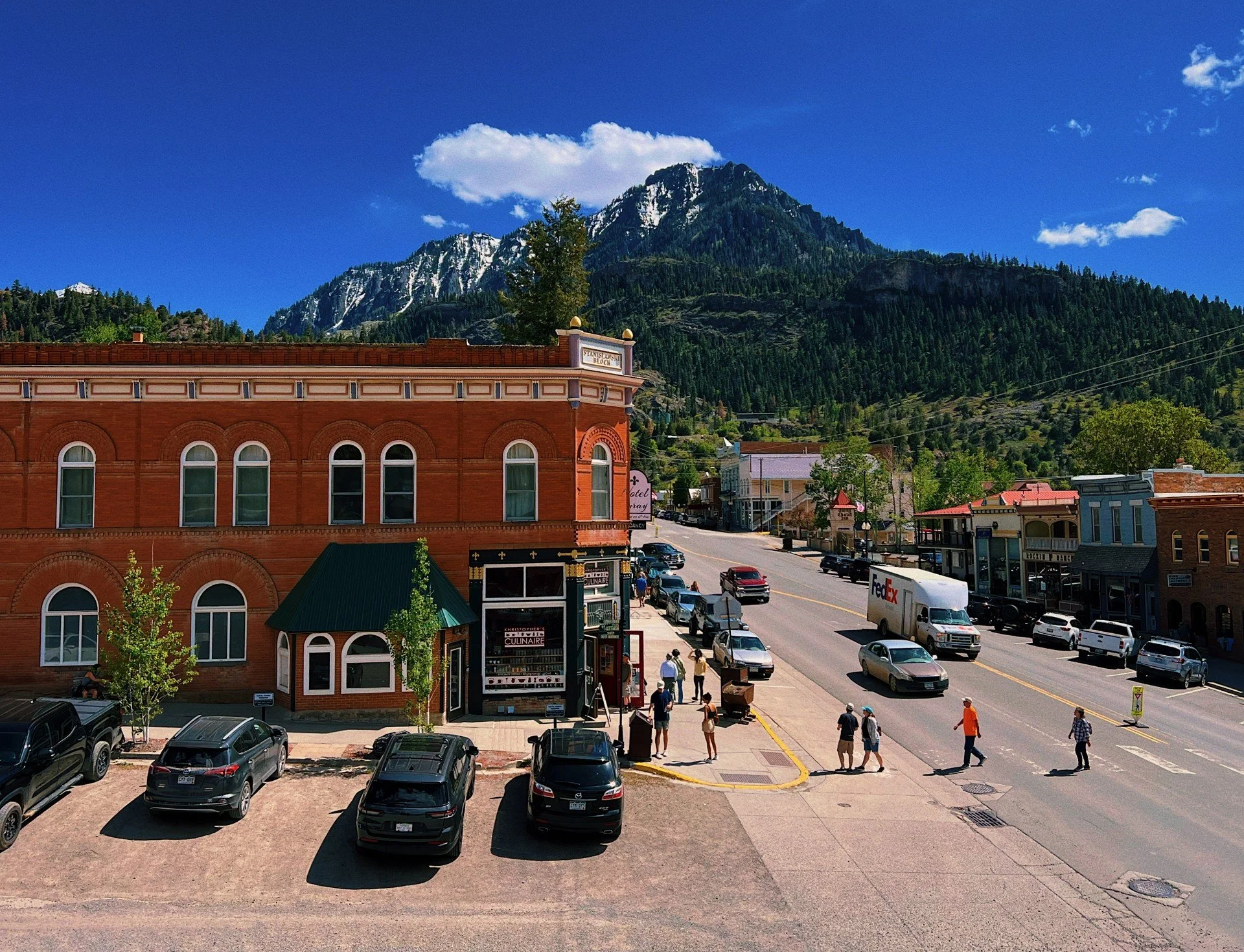 Tourists meander the streets of Ouray, Colorado. (Kevin Severin)