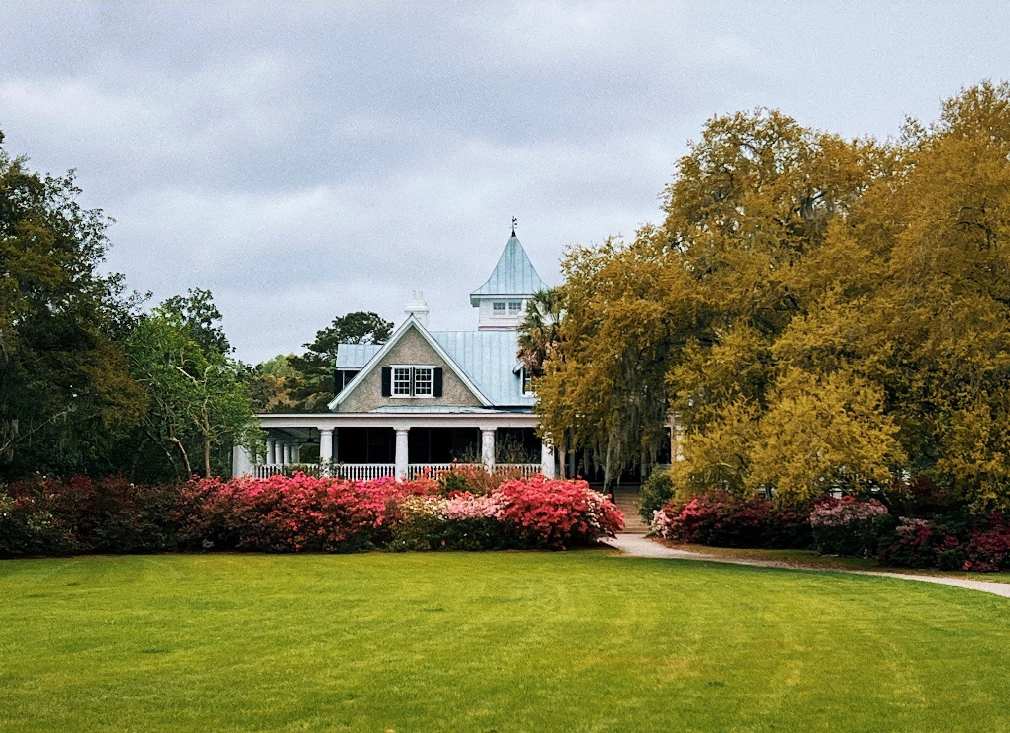 Lawn at Magnolia Plantation in Charleston, South Carolina.