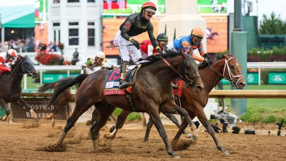 Golden Tempo winning the 152nd Running of the Kentucky Derby.