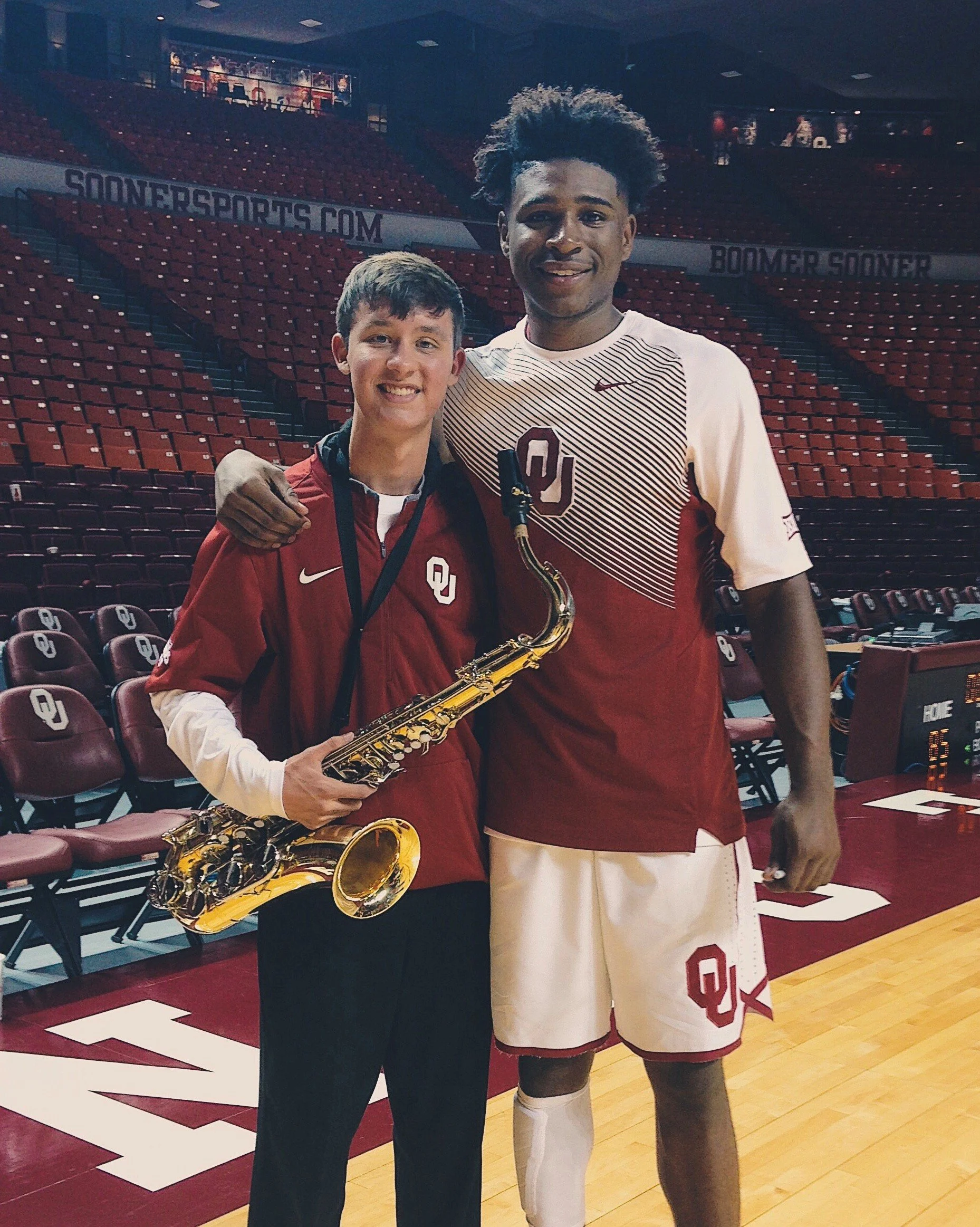 Me with OU Basketball player Rashard Odomes.