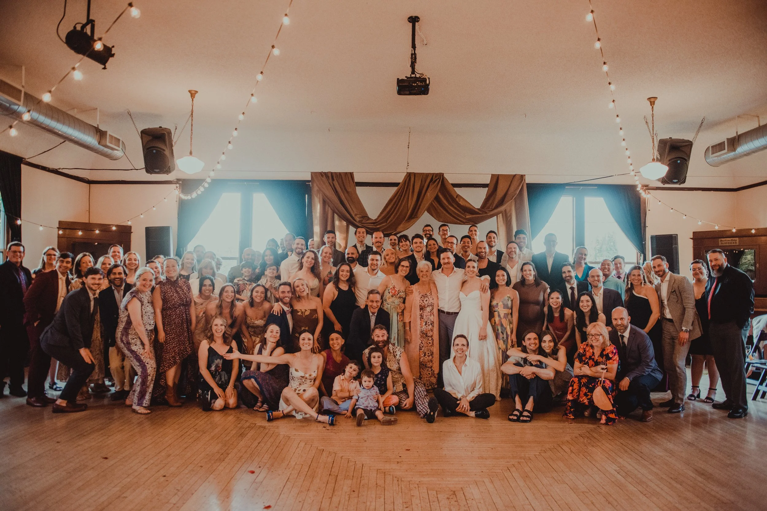 Adrienne and Phil wedding at Portland venue The Village Ballroom