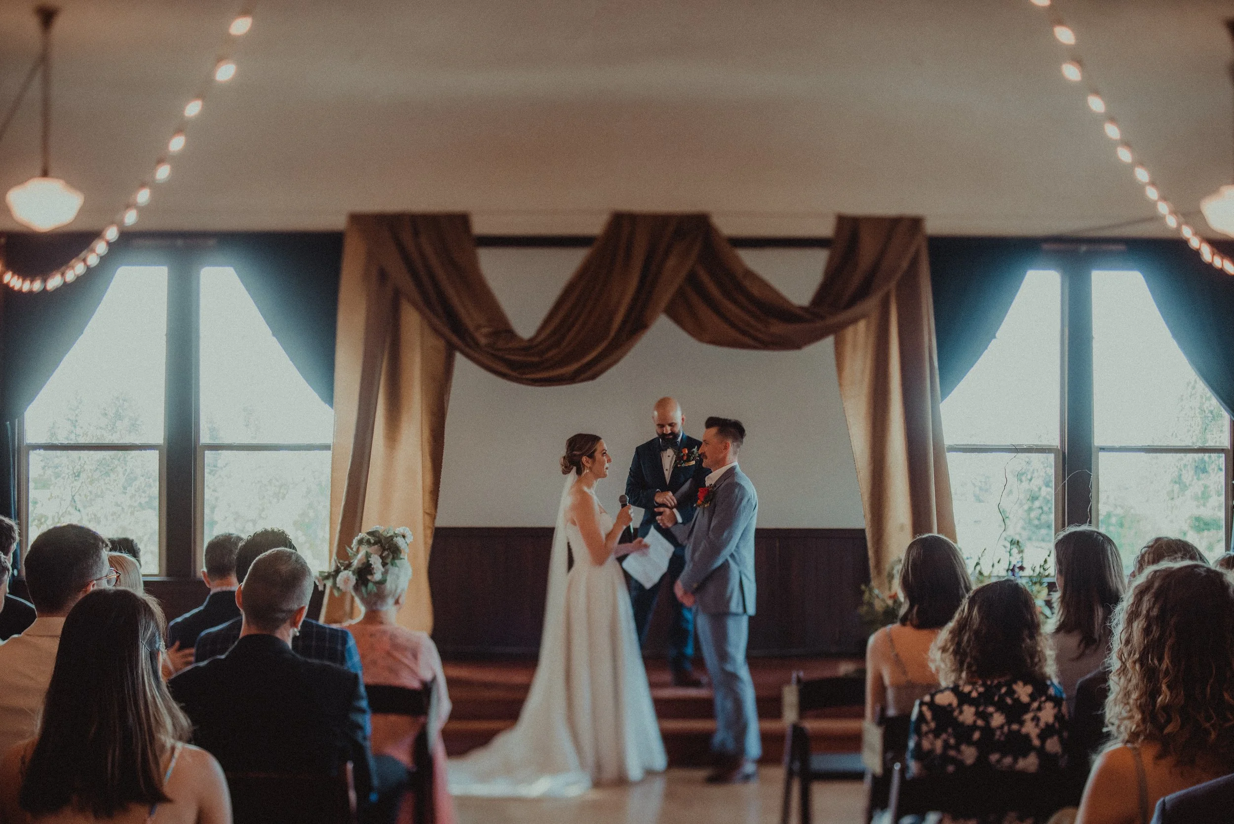 Adrienne and Phil wedding at Portland venue The Village Ballroom