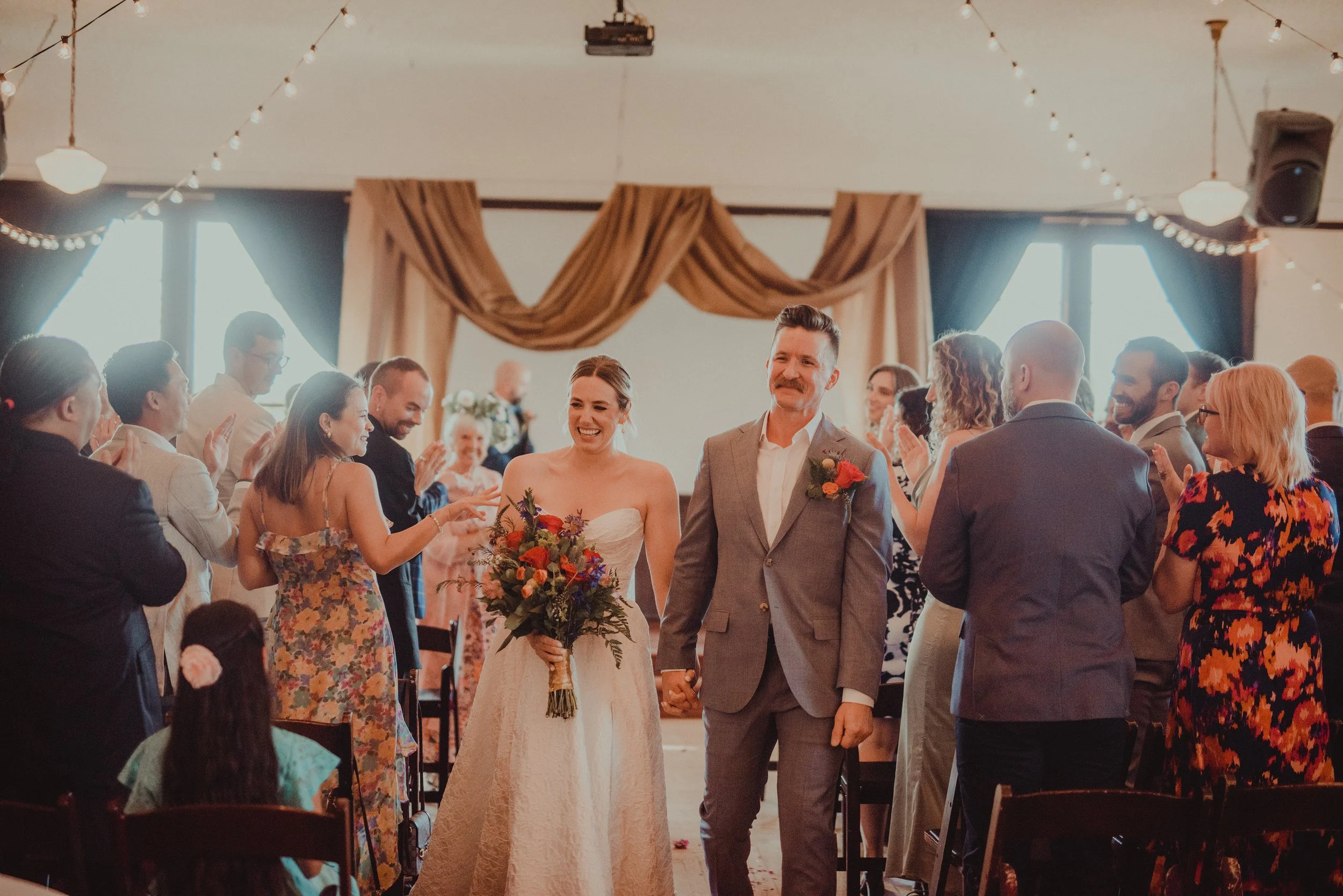 Adrienne and Phil wedding at Portland venue The Village Ballroom