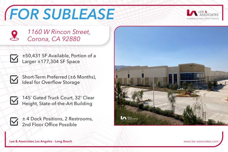 Available for Sublease!
