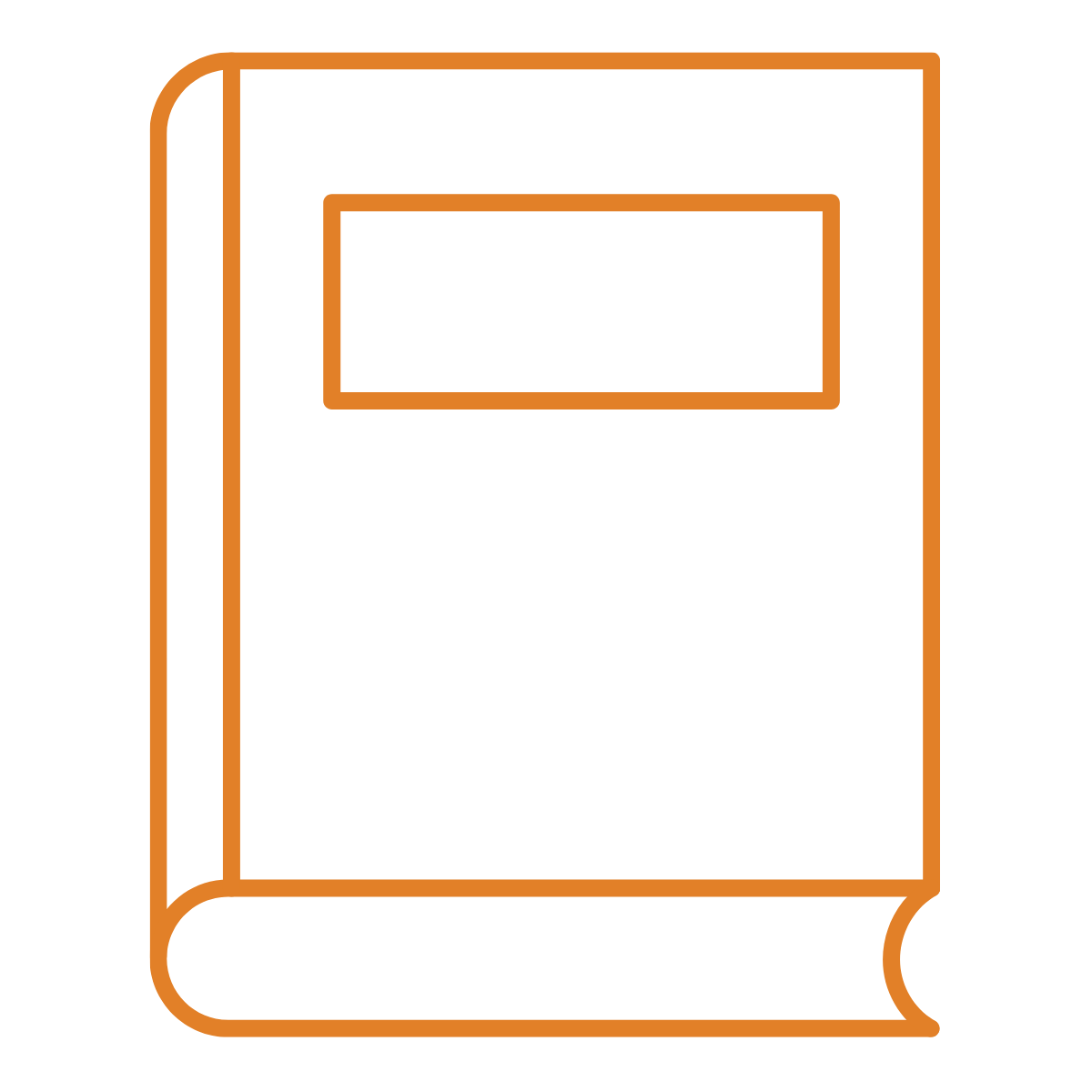 An icon of a book with the word "trust" on the cover