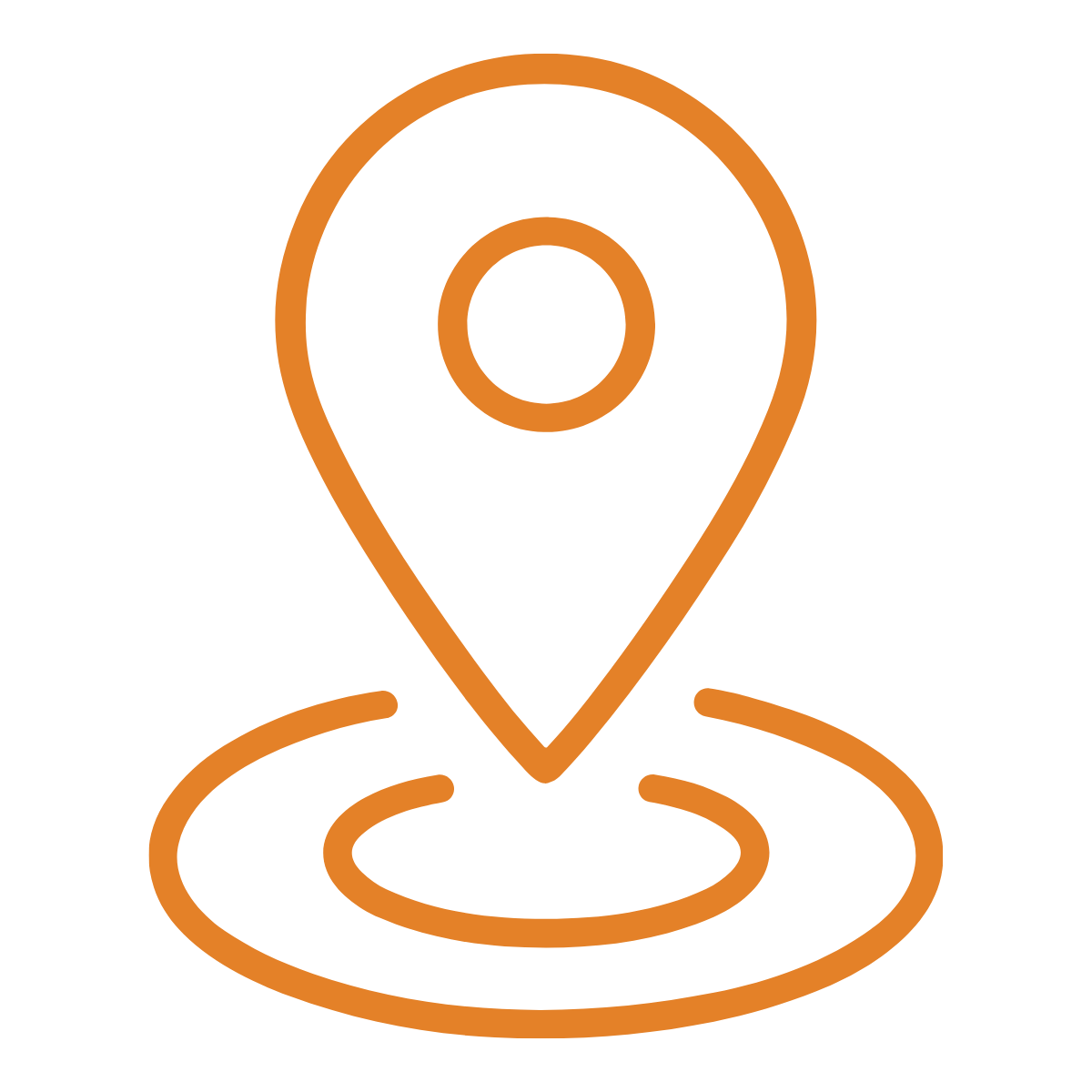An Icon illustrating a location on a map