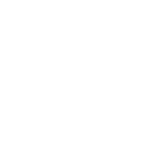 Black background with a white stylized spiral design, resembling a snail shell or abstract art.