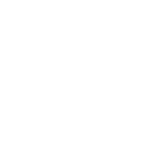 White rainbow-like lines on a black background with a small white dot underneath the second line.