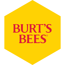 Burt's Bees logo on a yellow hexagonal background
