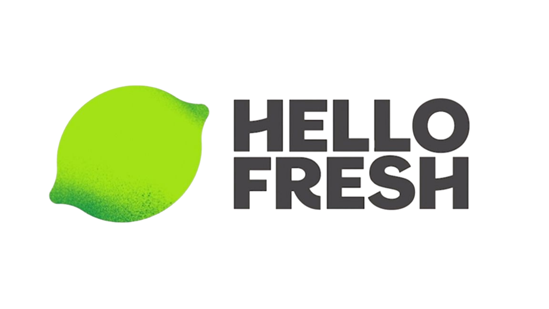 Lemon with the text 'Hello Fresh' next to it.