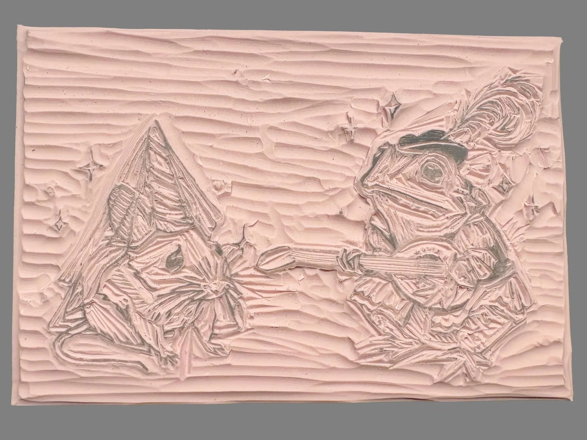 Personal Project: Tattoo Flash Linocut Print