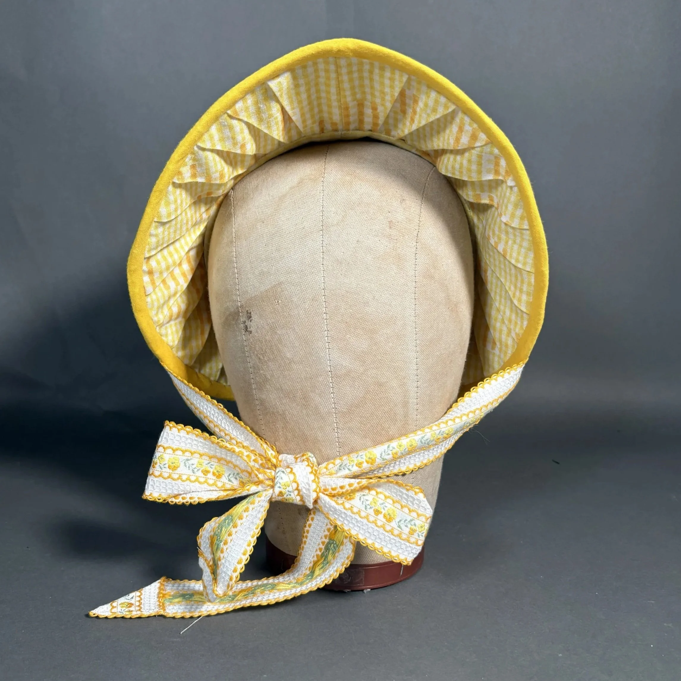 Regency Poke Bonnet: Front