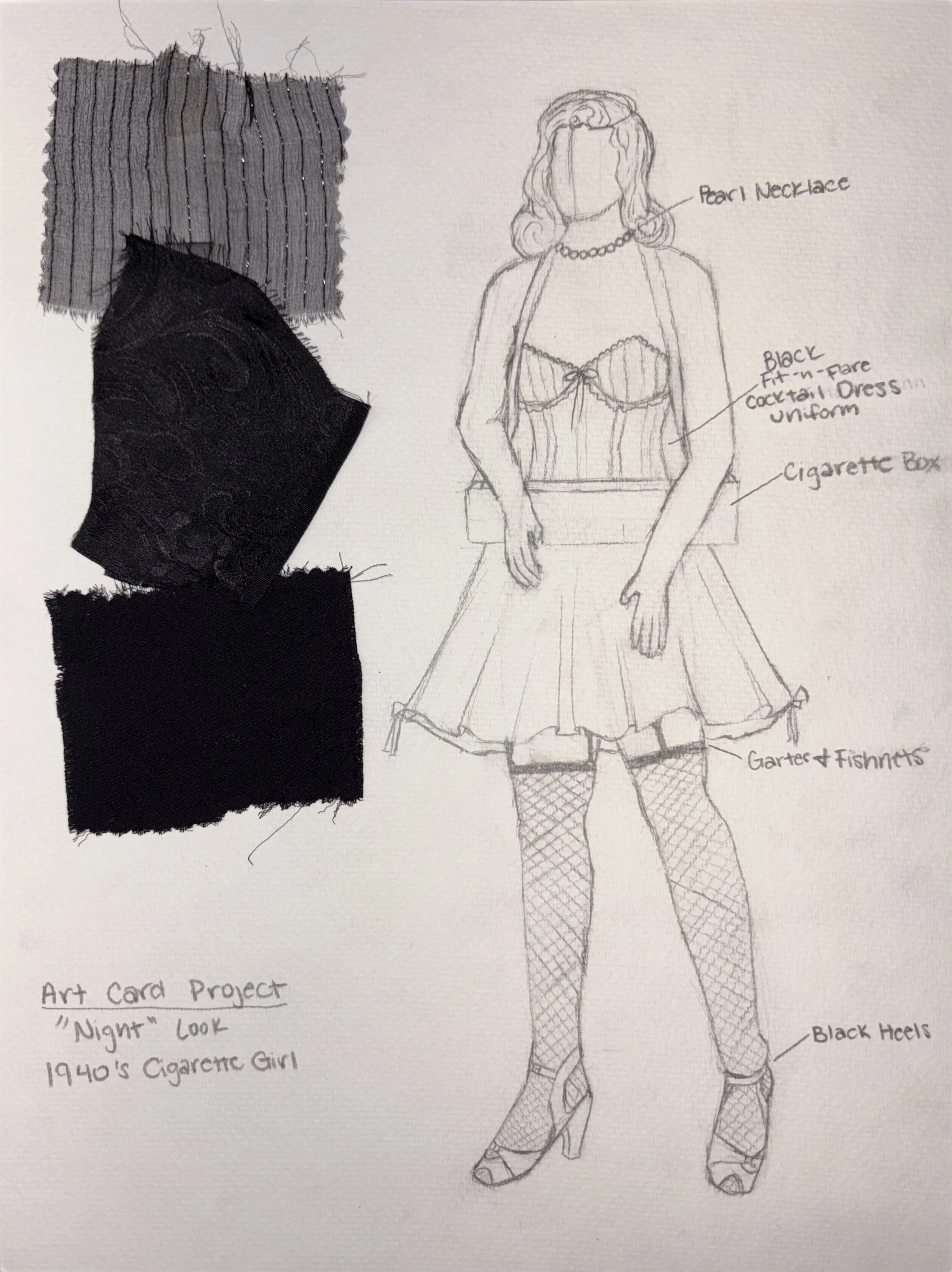 1940's Cigarette Girl Night Look