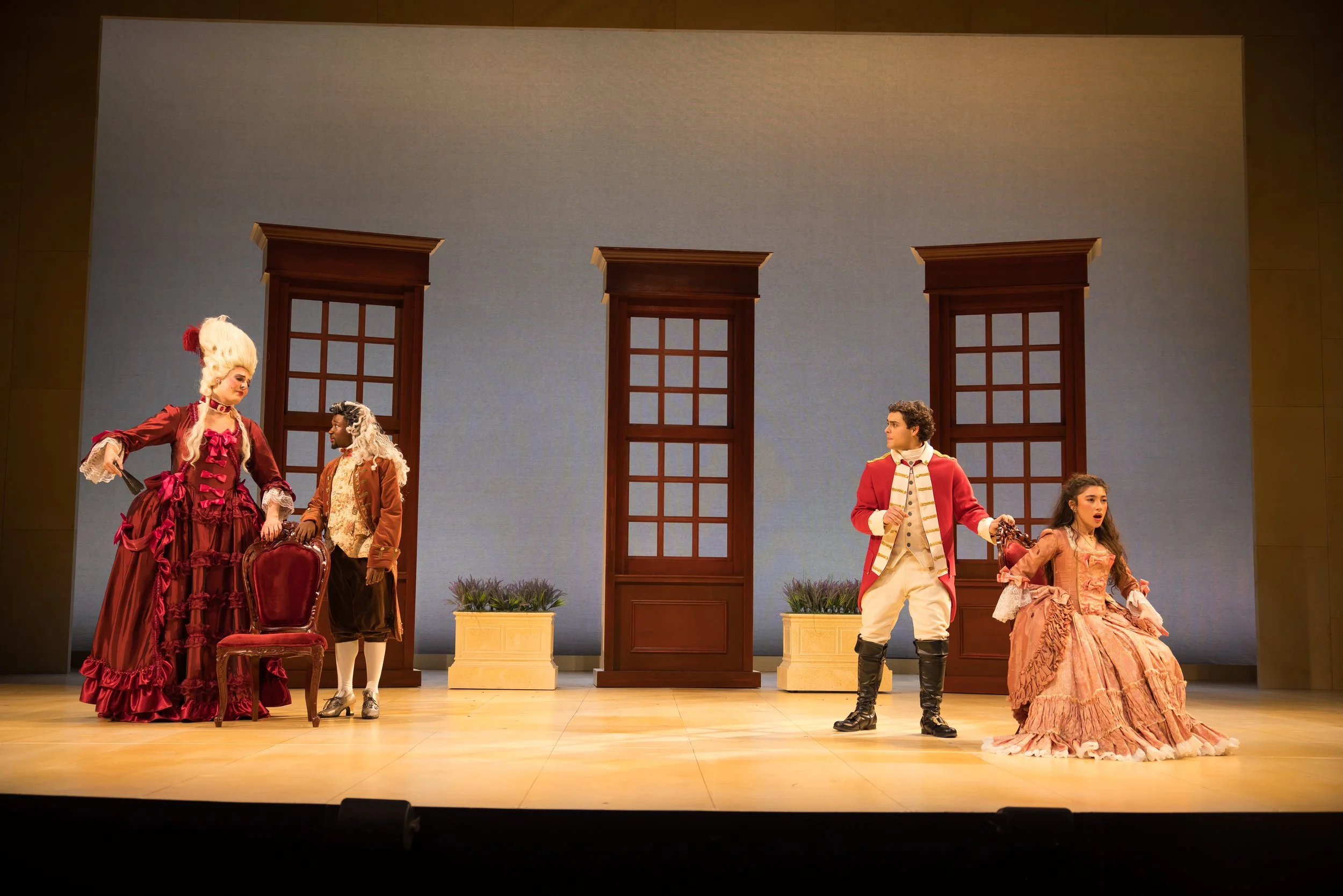 Mrs. Malaprop, Sir Anthony Absolute, Captain Jack Absolute, Lydia Languish