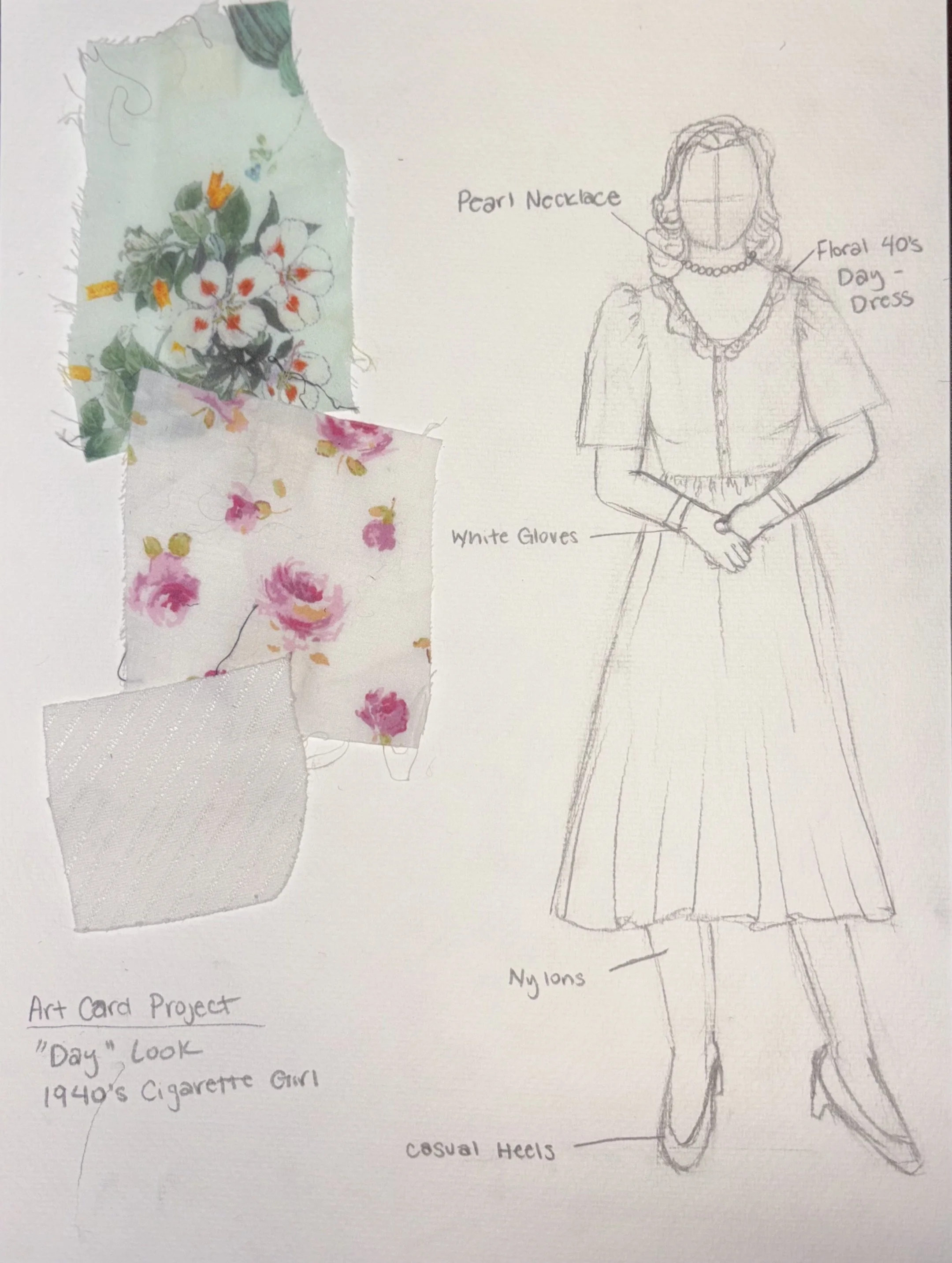 1940's Cigarette Girl Day Look