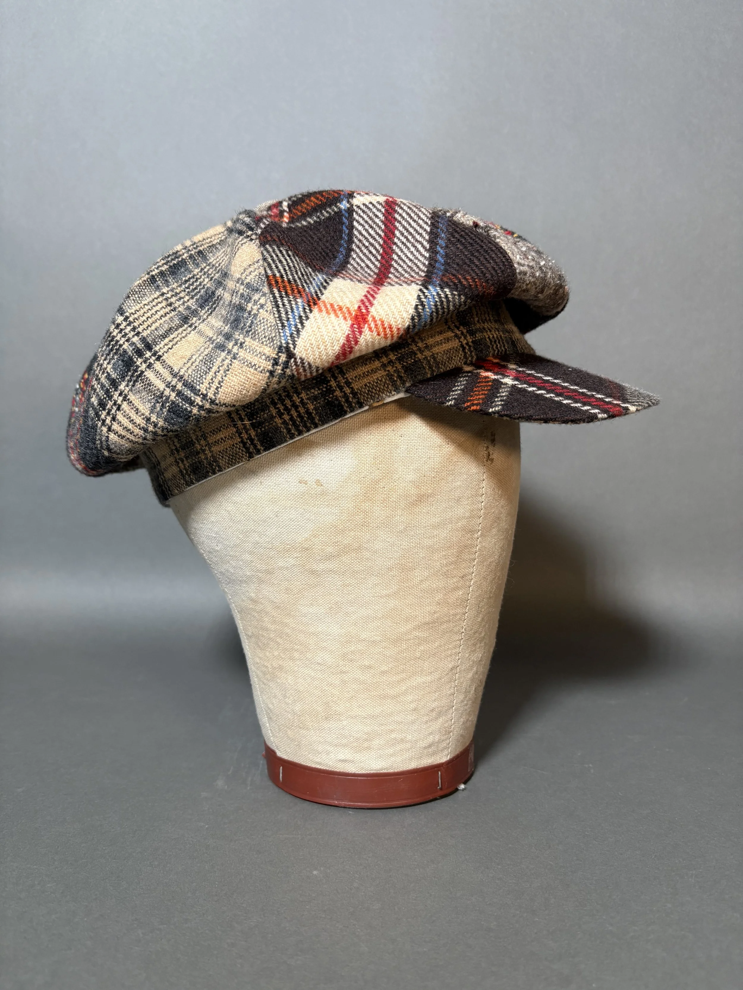 Millinery: Newsboy Cap Side