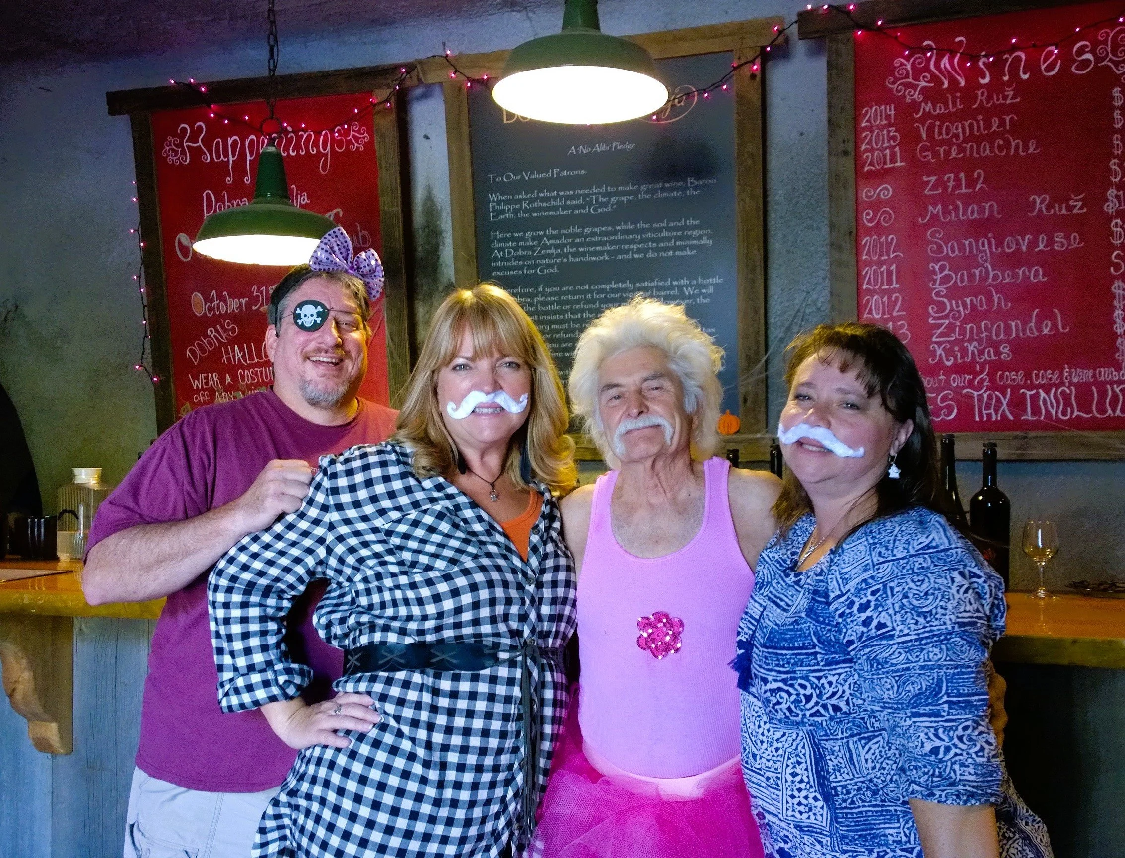 Tutu and Mustache Halloween at Dobra Zemlja Winery